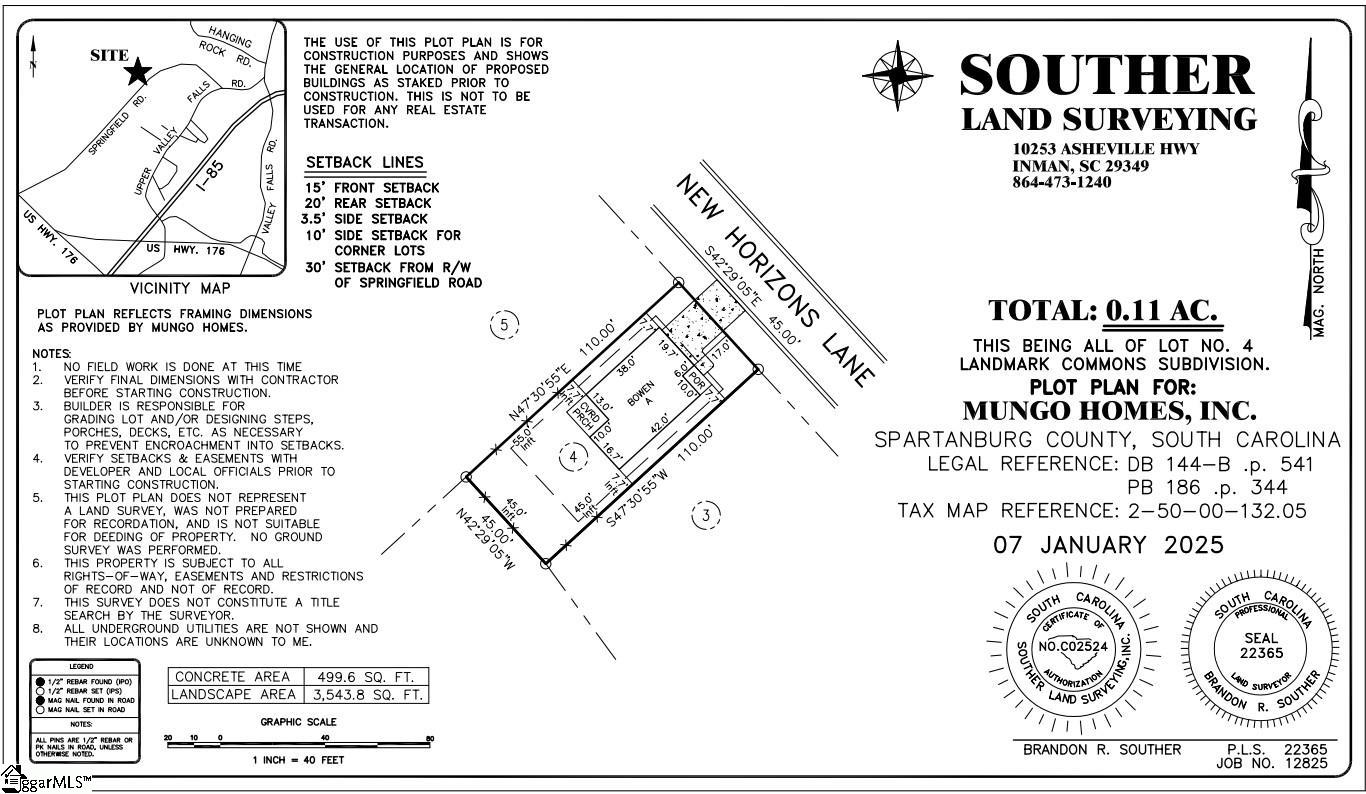 7015 New Horizons Lane UNIT Lot 4 Boiling Springs, SC 29316