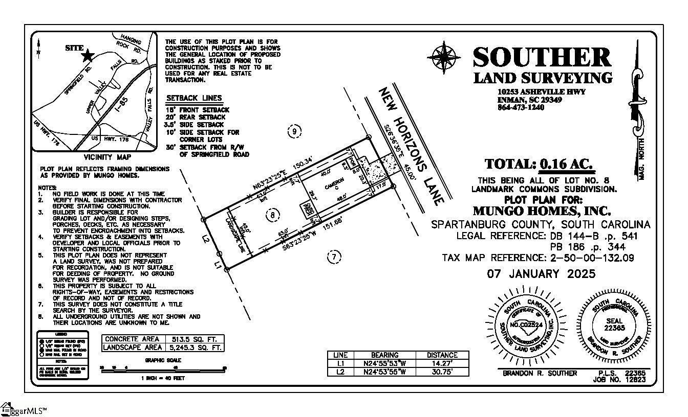 7027 New Horizons Lane UNIT Lot 8 Boiling Springs, SC 29316