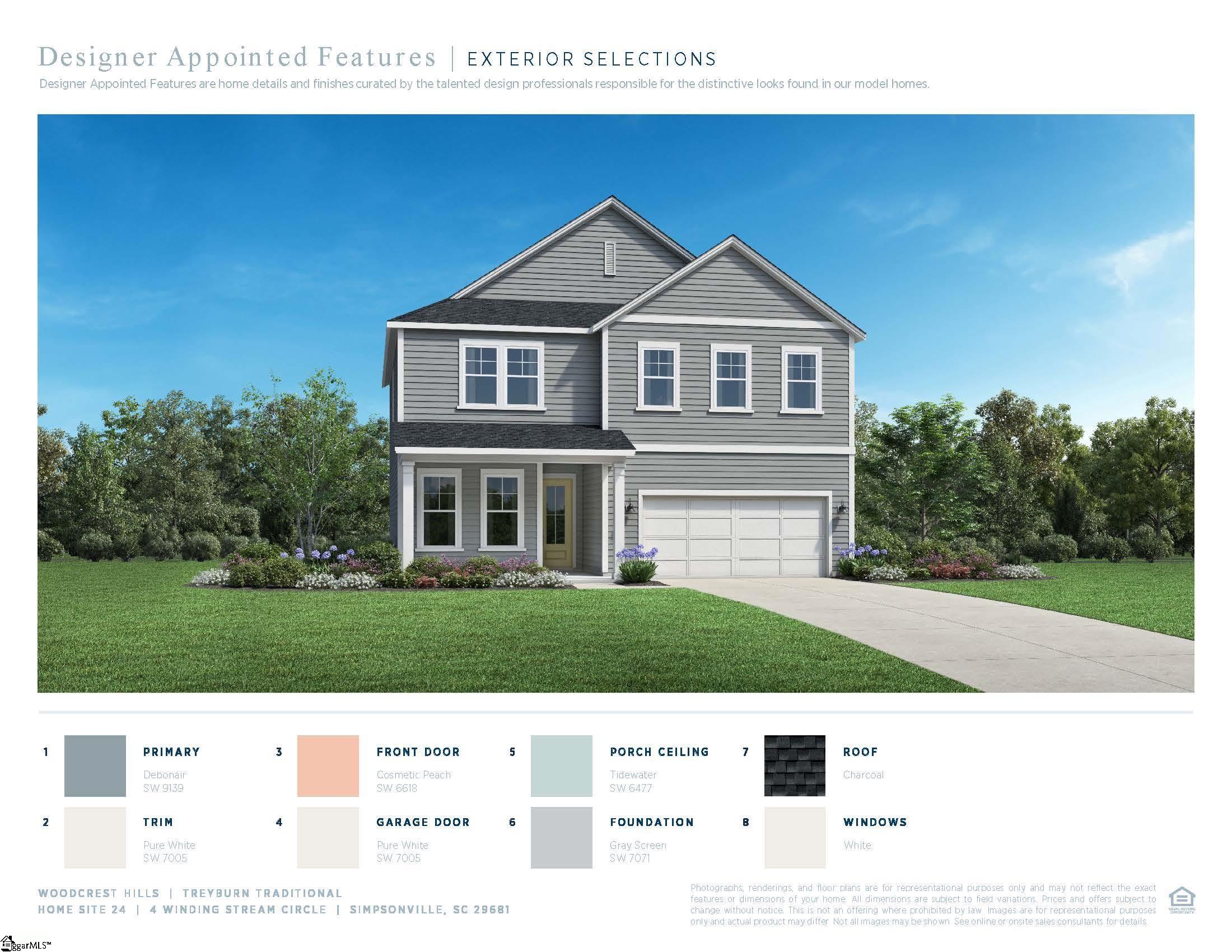 108 Winding Stream Circle UNIT Lot 24 Treyburn Traditional Simpsonville, SC 29681