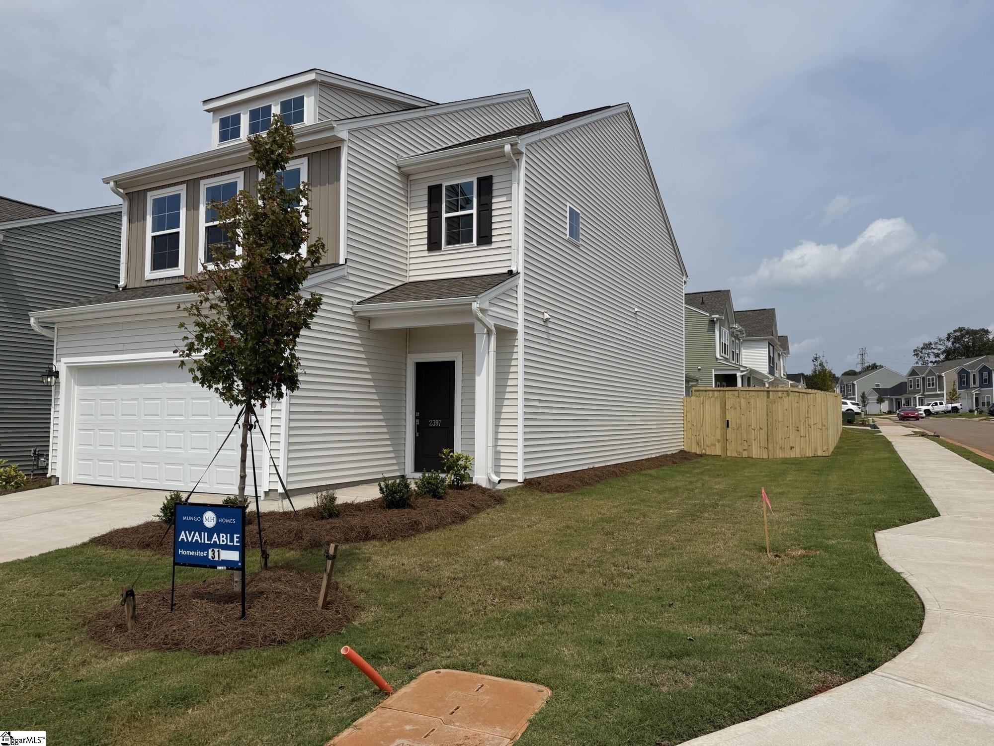 2397 Mill Loop UNIT Lot 31 Spartanburg, SC 29301