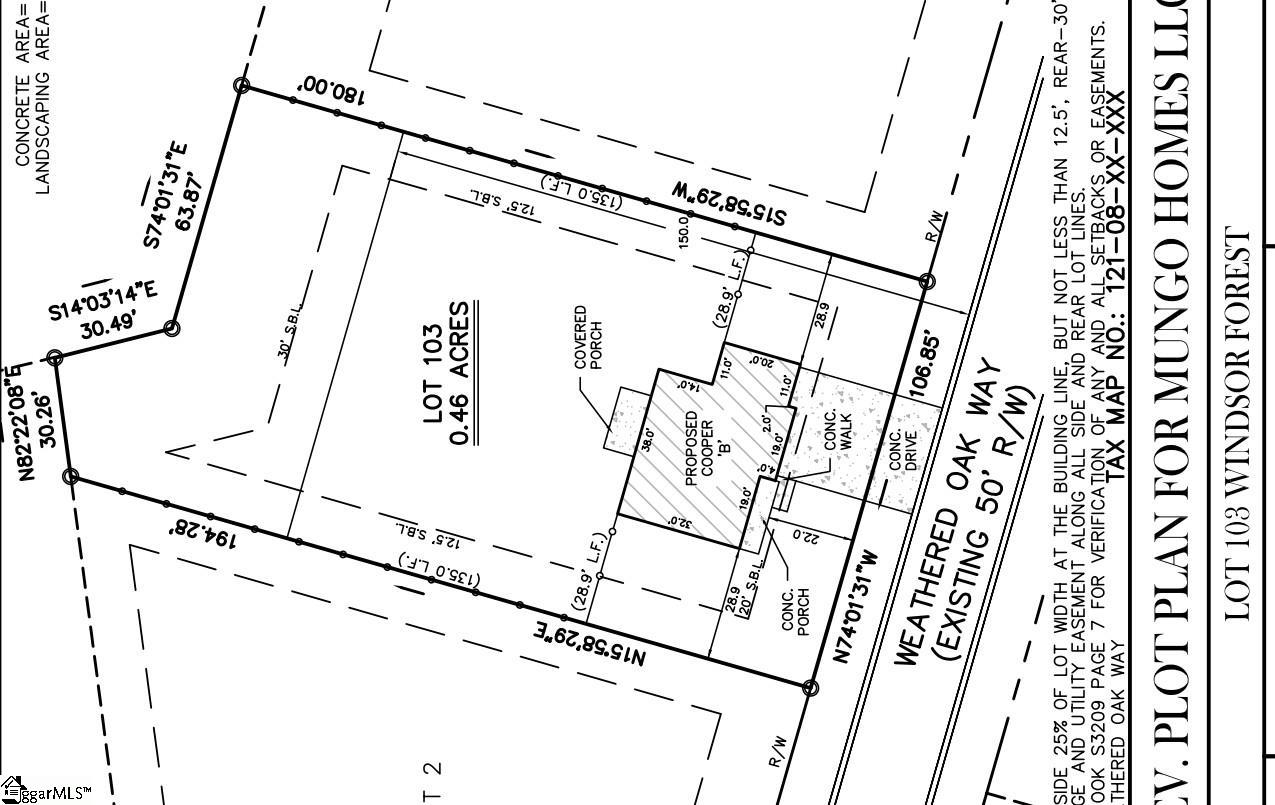 803 Weathered Oak Way UNIT Lot 103 Anderson, SC 29621