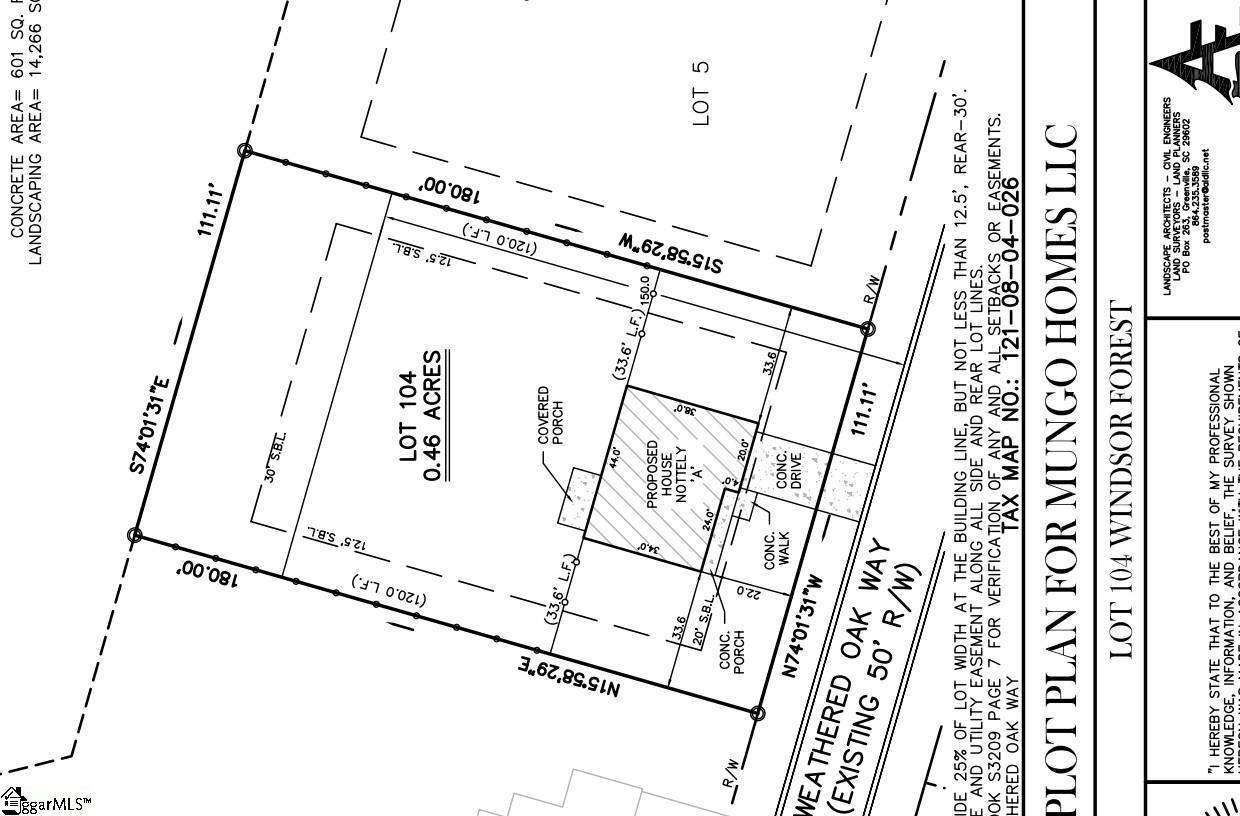 805 Weathered Oak Way UNIT Lot 104 Anderson, SC 29621
