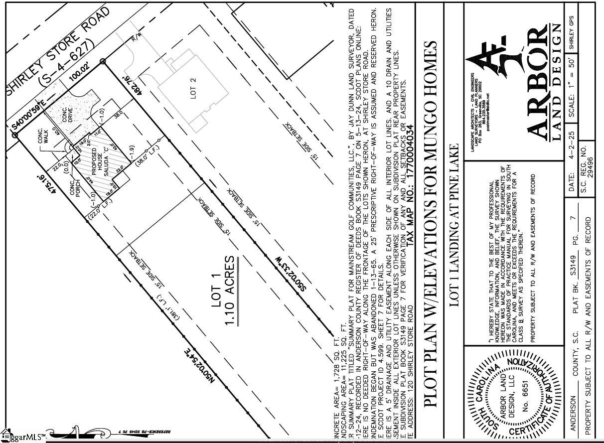 120 Shirley Store Road UNIT Lot 3001 Anderson, SC 29621