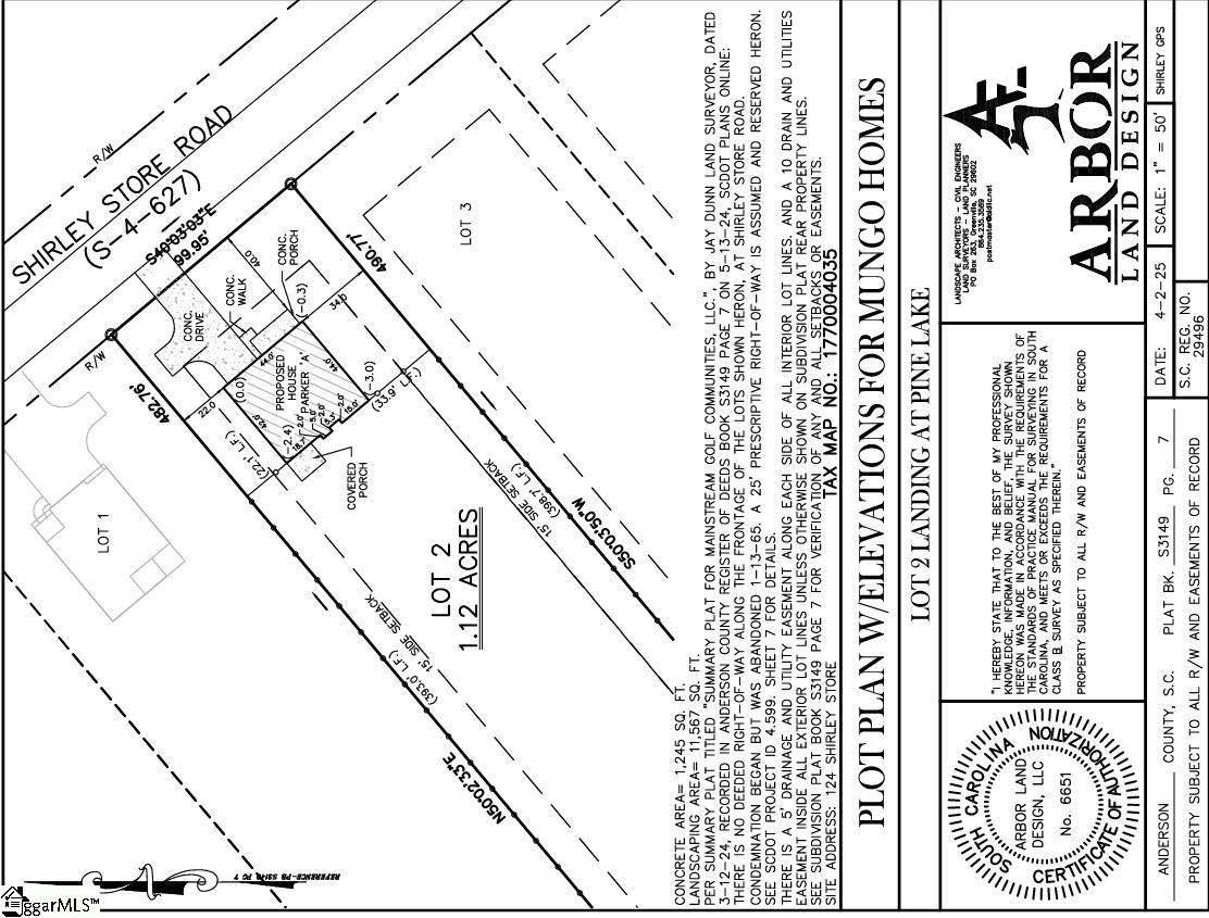 124 Shirley Store Road UNIT Lot 3002 Anderson, SC 29621