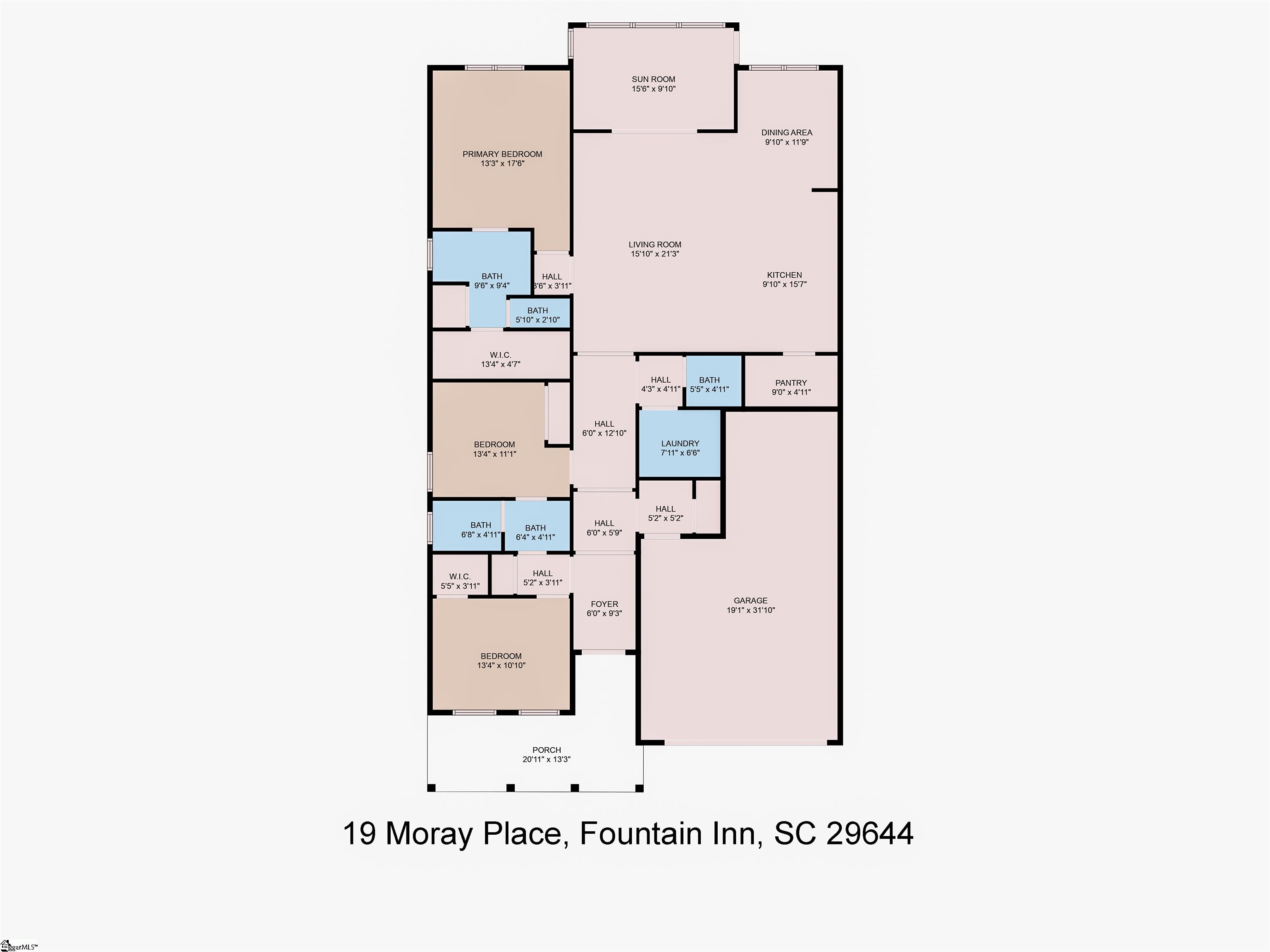 19 Moray Place Simpsonville, SC 29681-4987