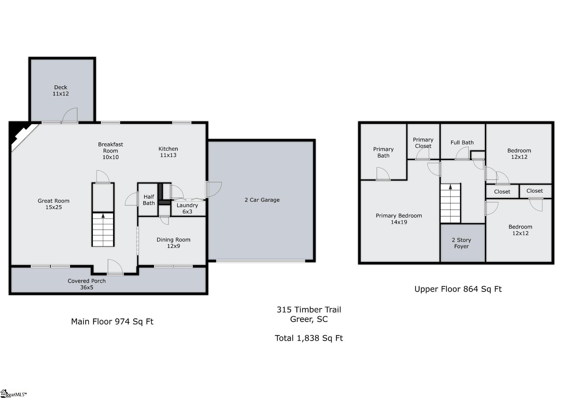 315 Timber Trail Greer, SC 29651