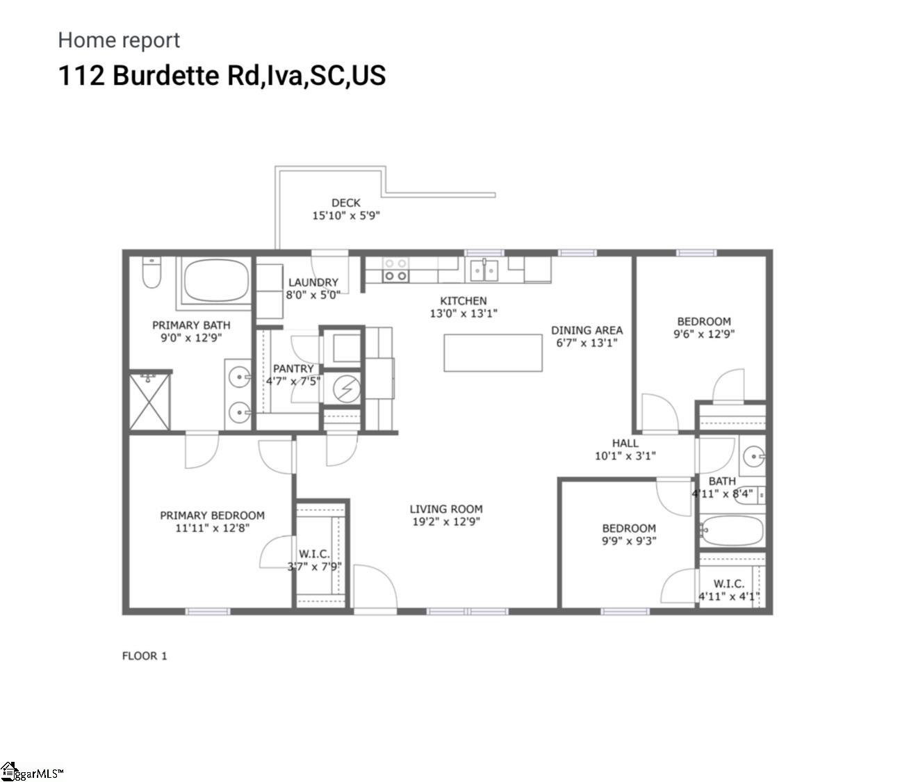 112 Burdette Road Iva, SC 29655