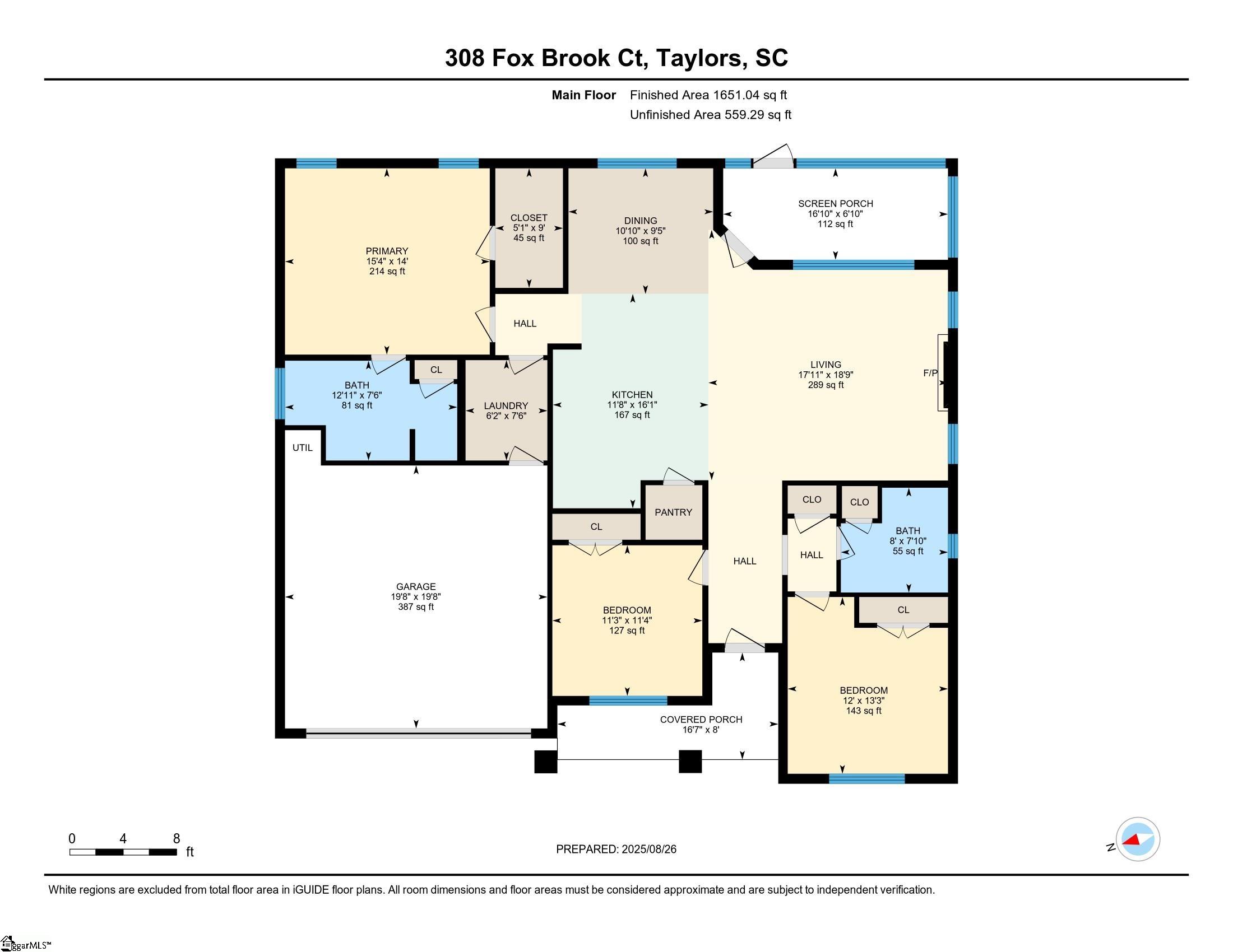 308 Fox Brook Court Taylors, SC 29687