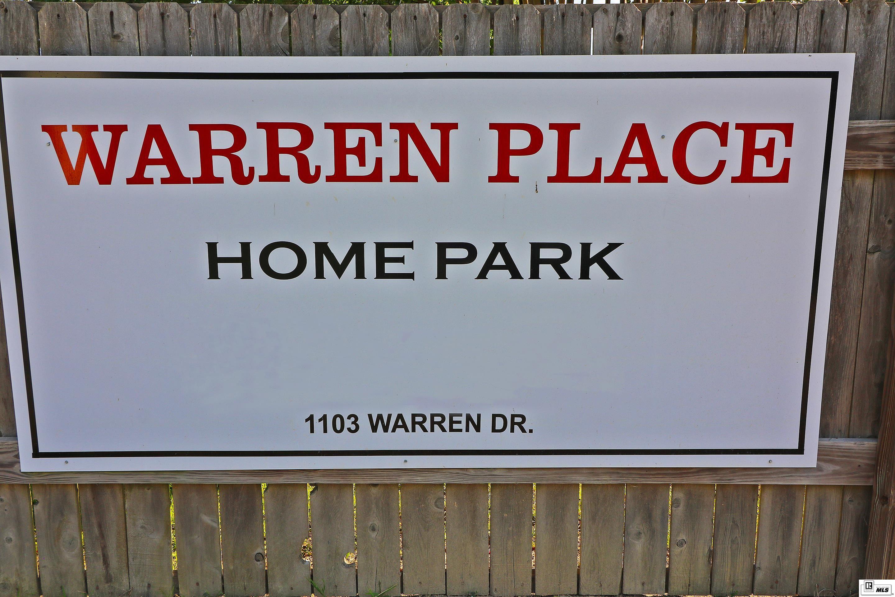 1103 Warren Drive 1005 Warren Dr.