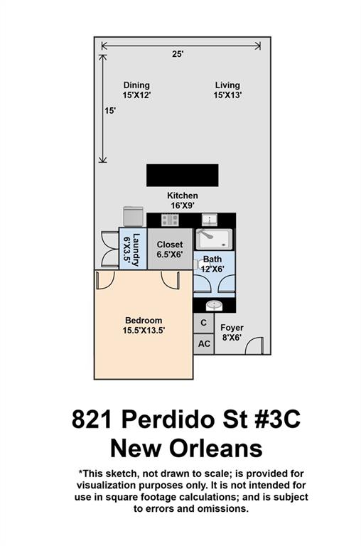 Homes for sale in New Orleans, LA | 821 Perdido Street #3C, New Orleans, LA 70112 | MLS# NO2530416