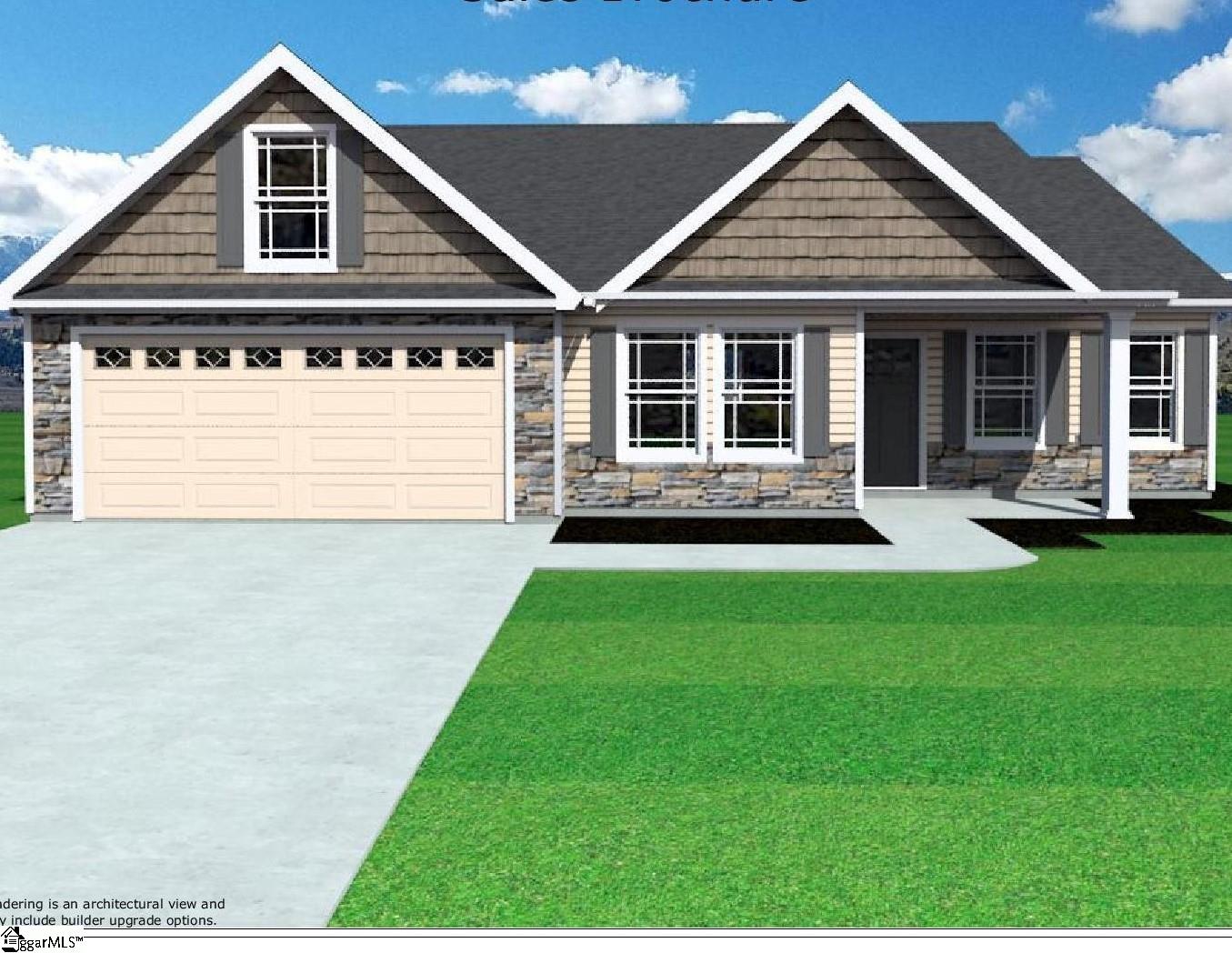 This is the JACKSON, split bedroom 3/2 floorplan, with beautiful 12x12 sunroom. Standard features to this home and the community include Crown Molding with Rope Lighting, Trey ceiling in Master Bedroom, Gas Fireplace.