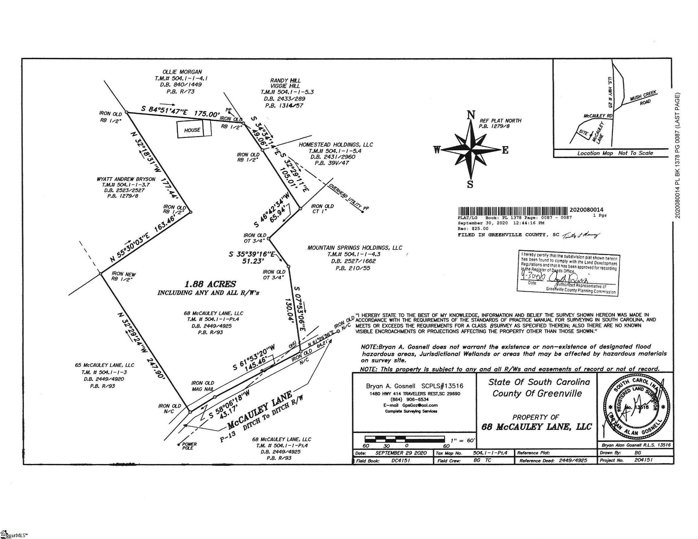 00 Mccauley Lane, Travelers Rest SC 29690