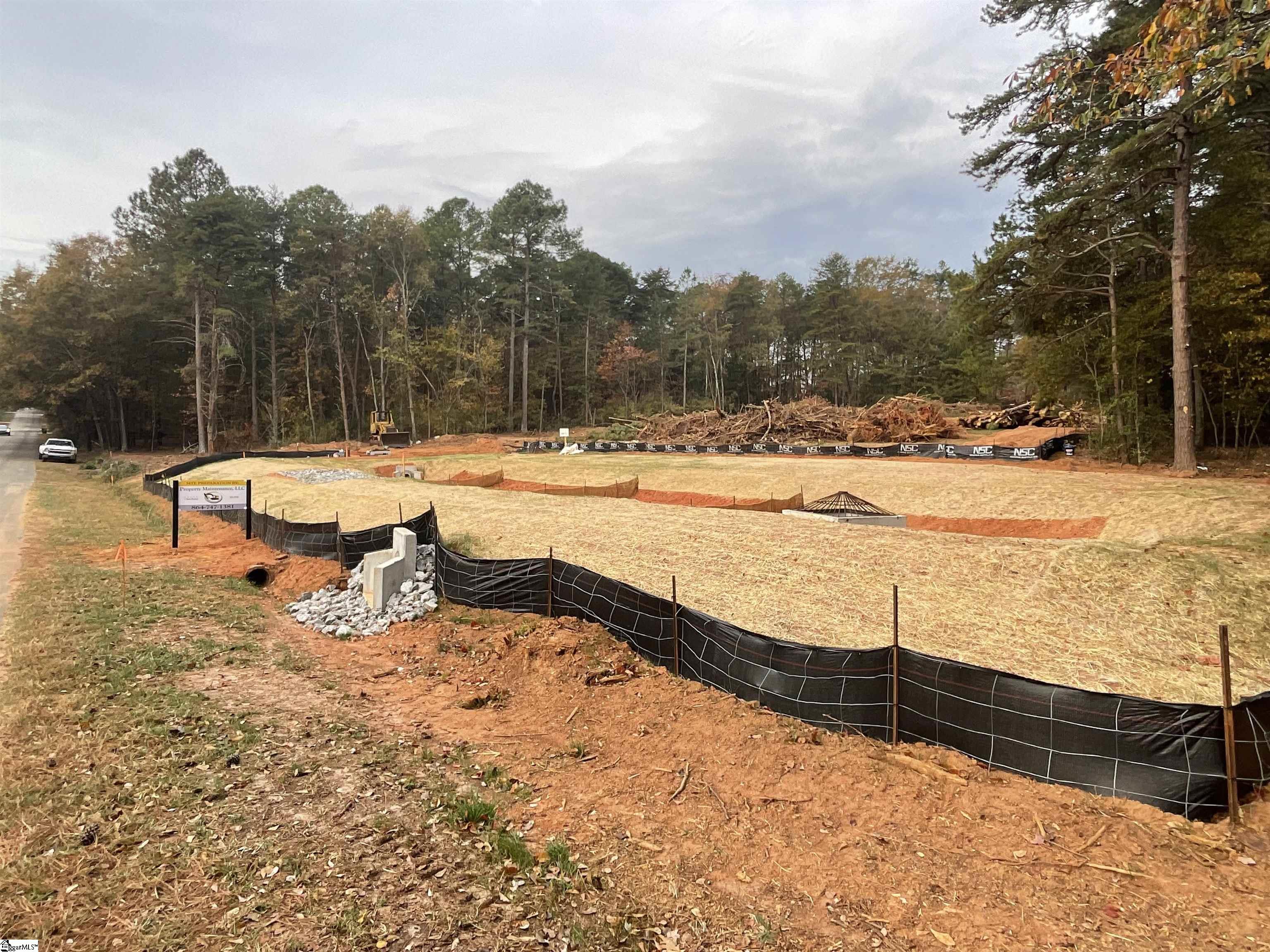 Install Detention Pond that has been inspected and approved by Greenville County