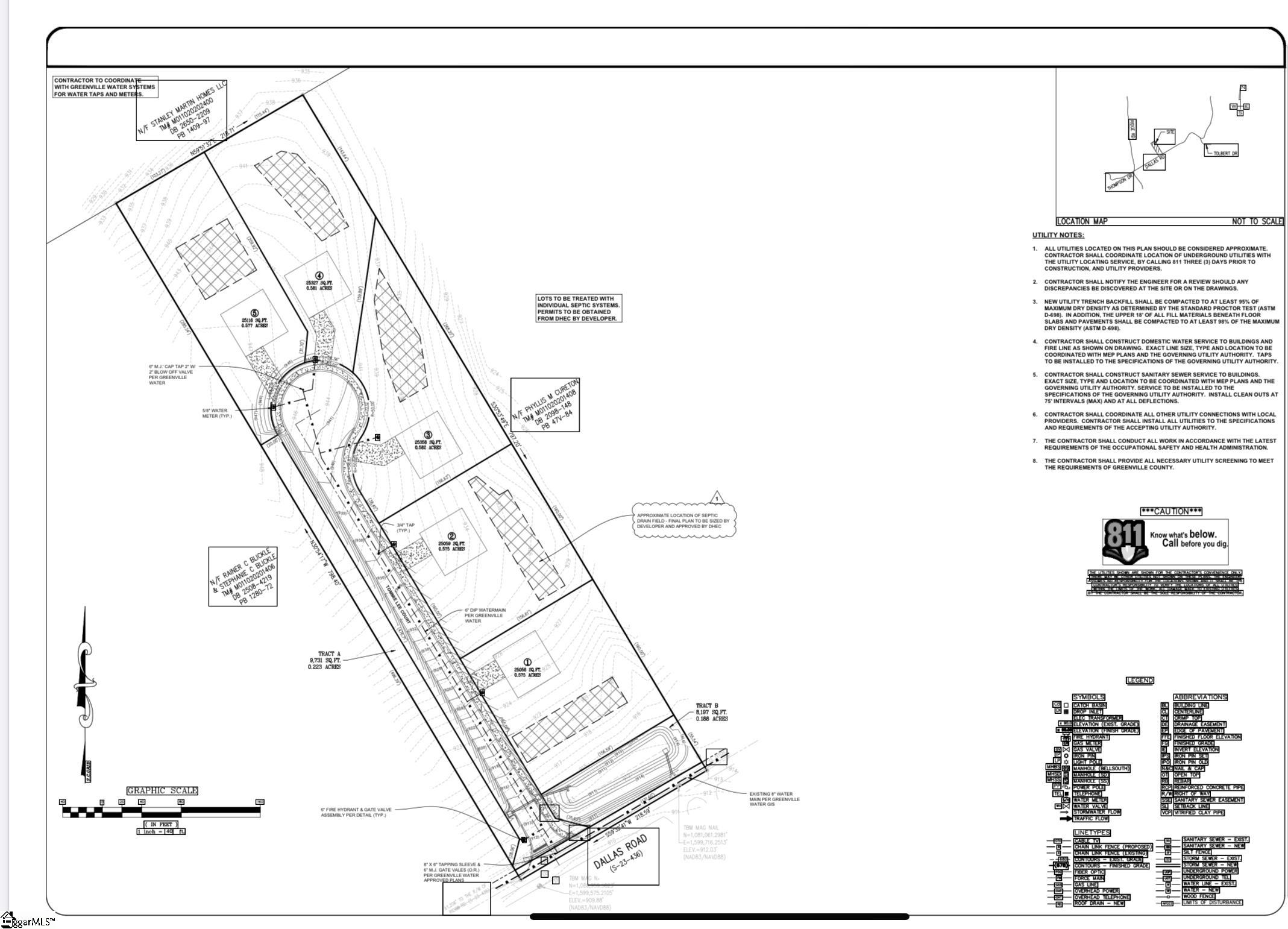 Greenville County Approved Neighborhood Property Lines and Layout