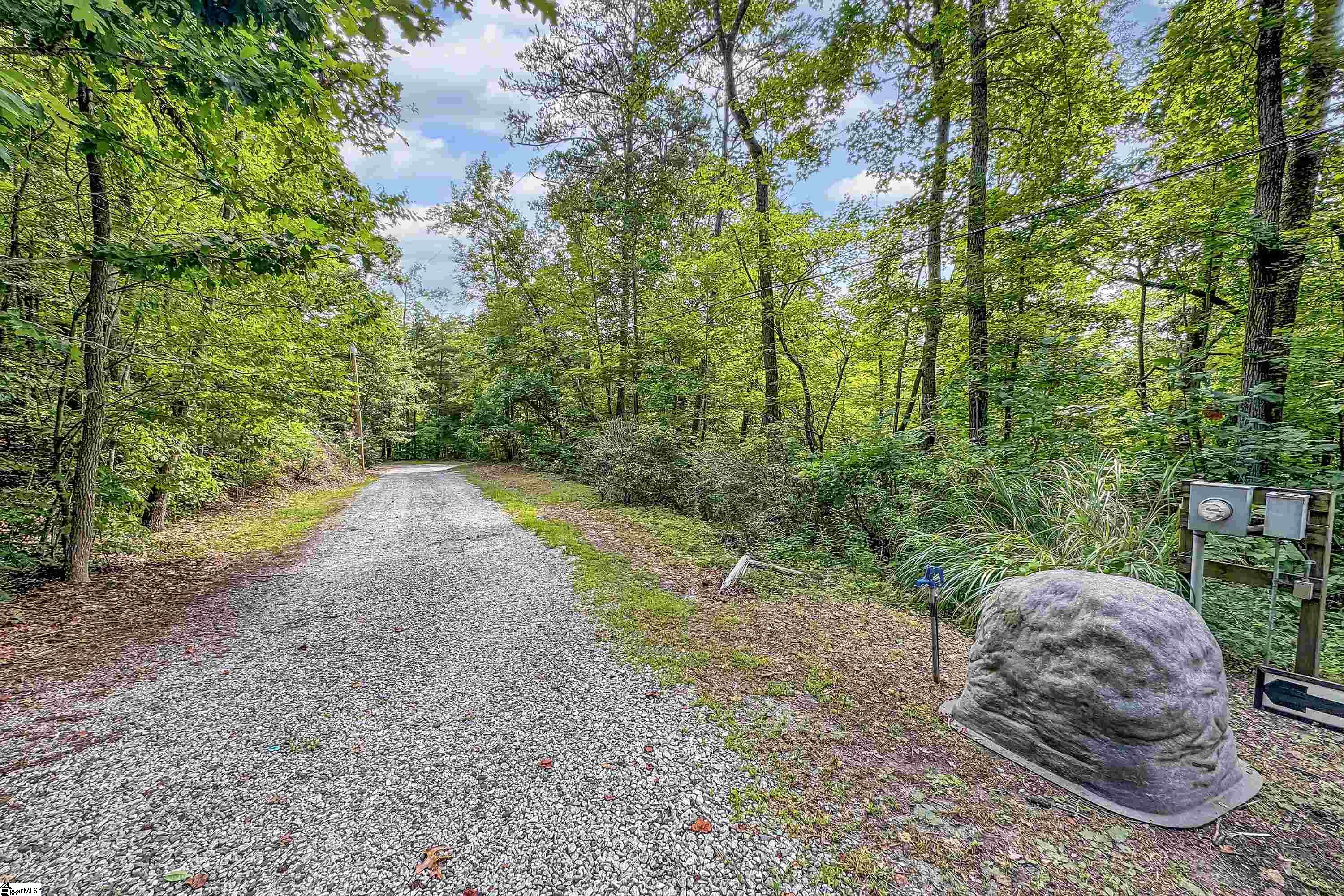 Top of the buildable lot and the well access