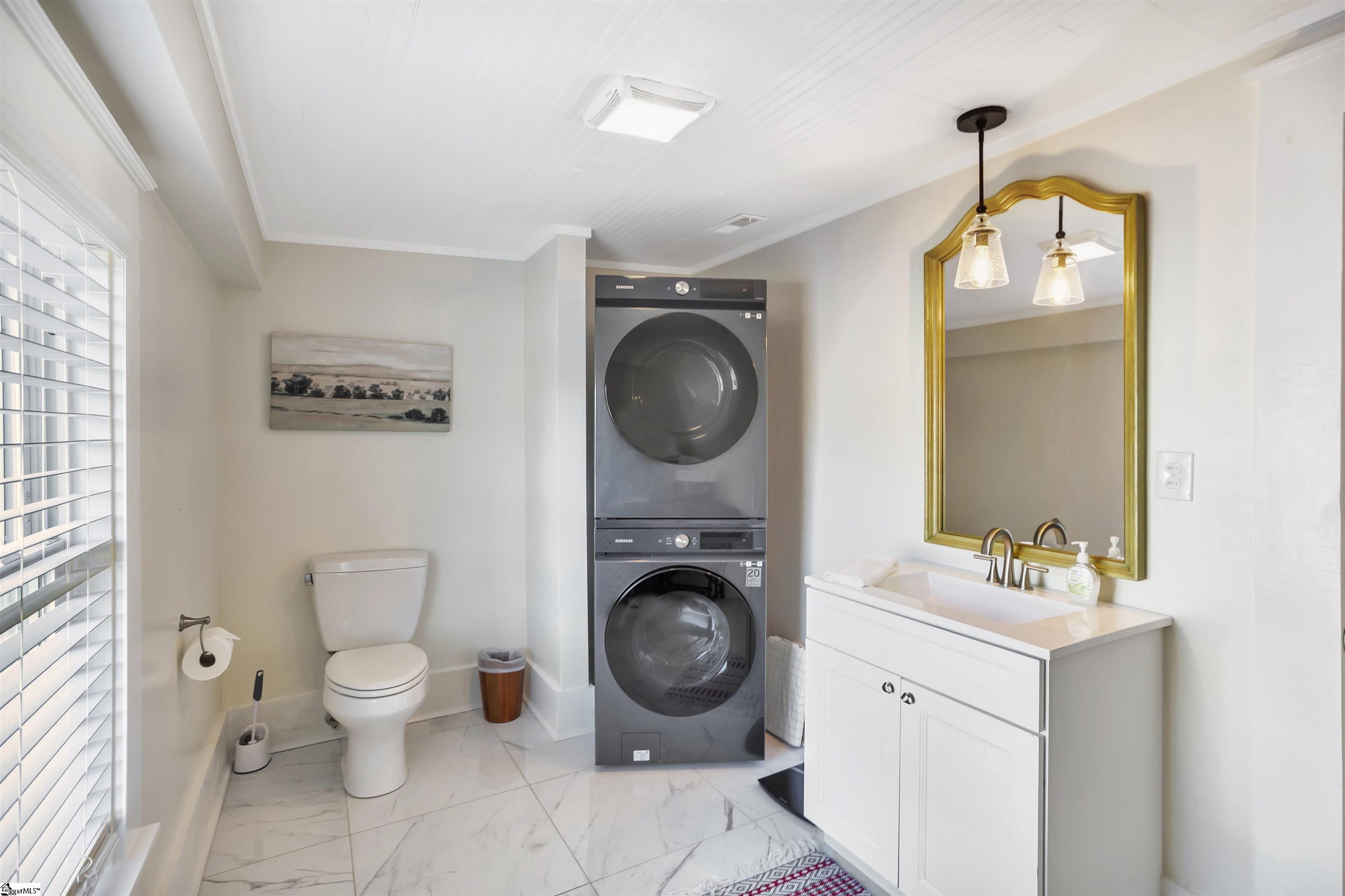 Main house laundry and half bath on main floor!