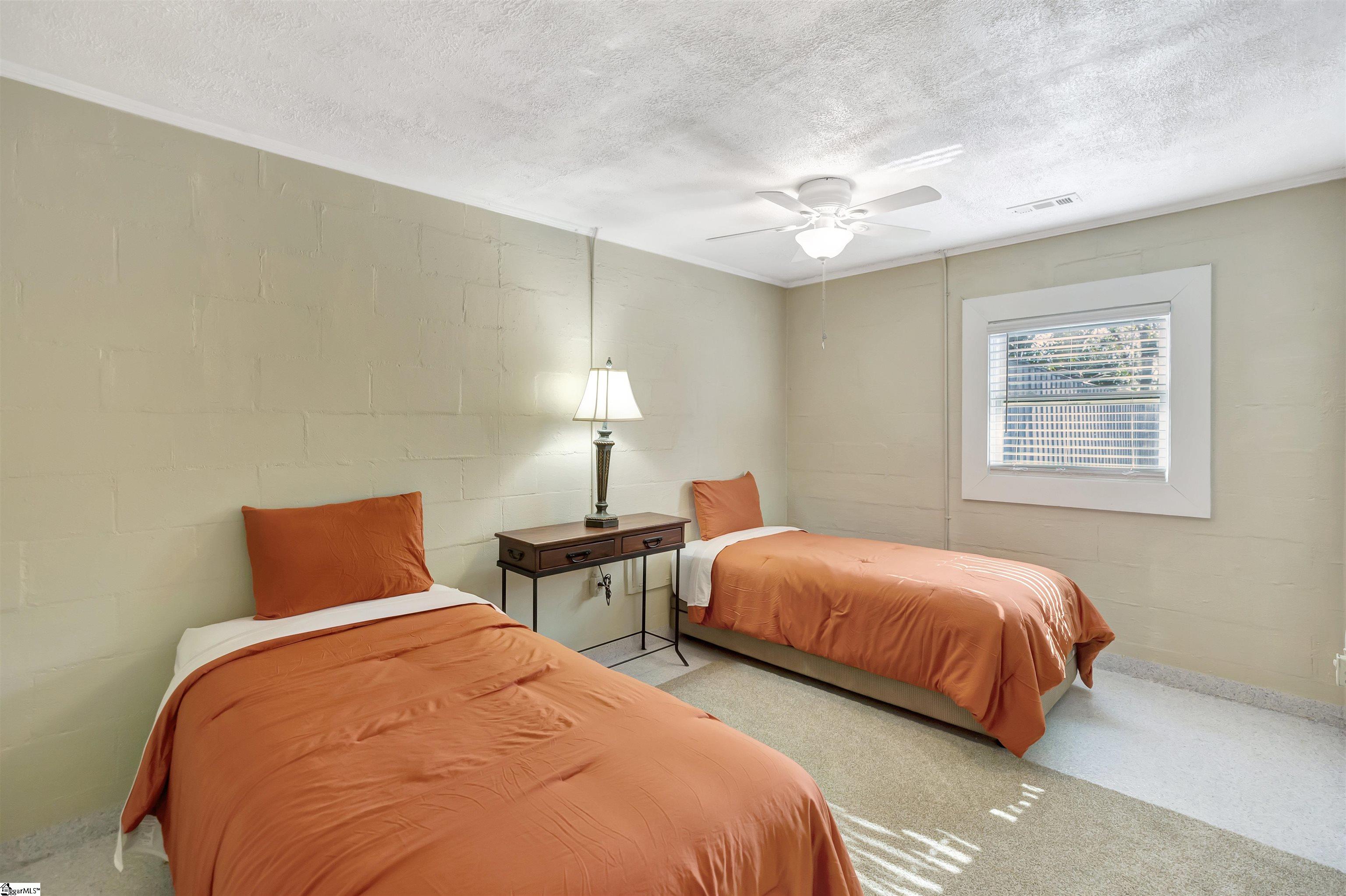The guest home provides two spacious bedrooms.