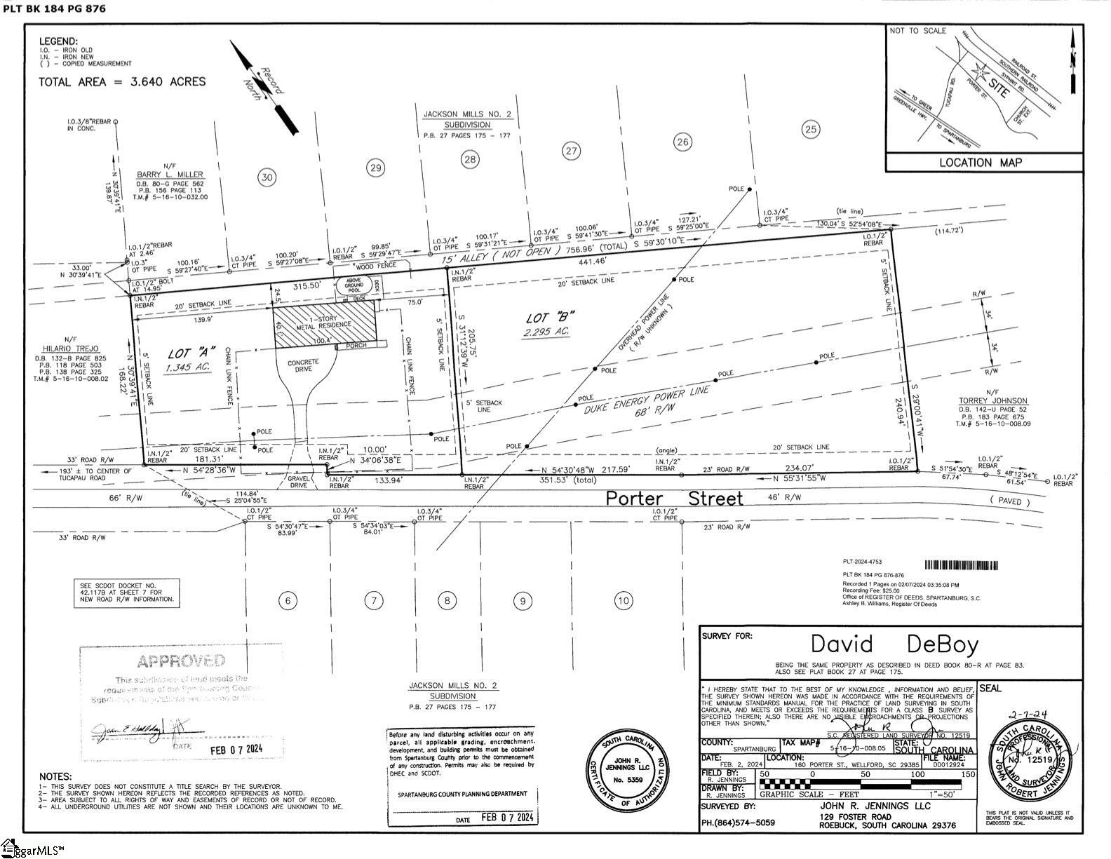 00 Porter Street, Wellford SC 29385-9425