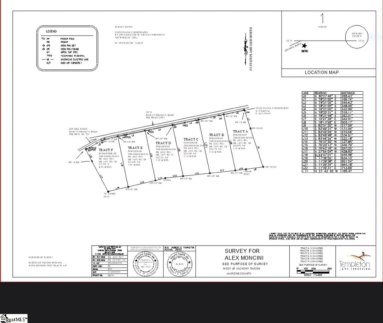 00 Hwy 76 / Gin Mill Road, Honea Path SC 29654
