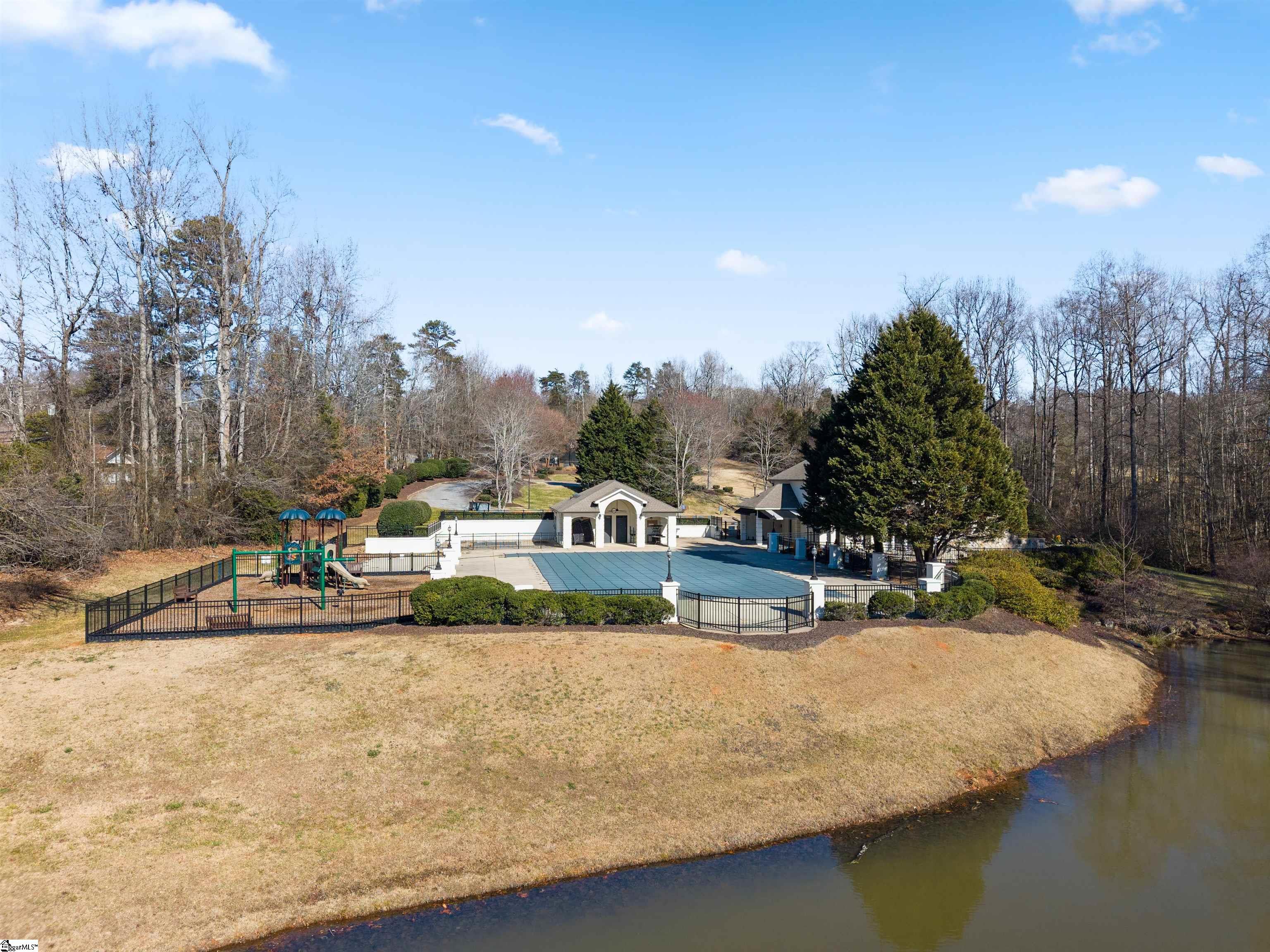 Lake, pool, playground & club house