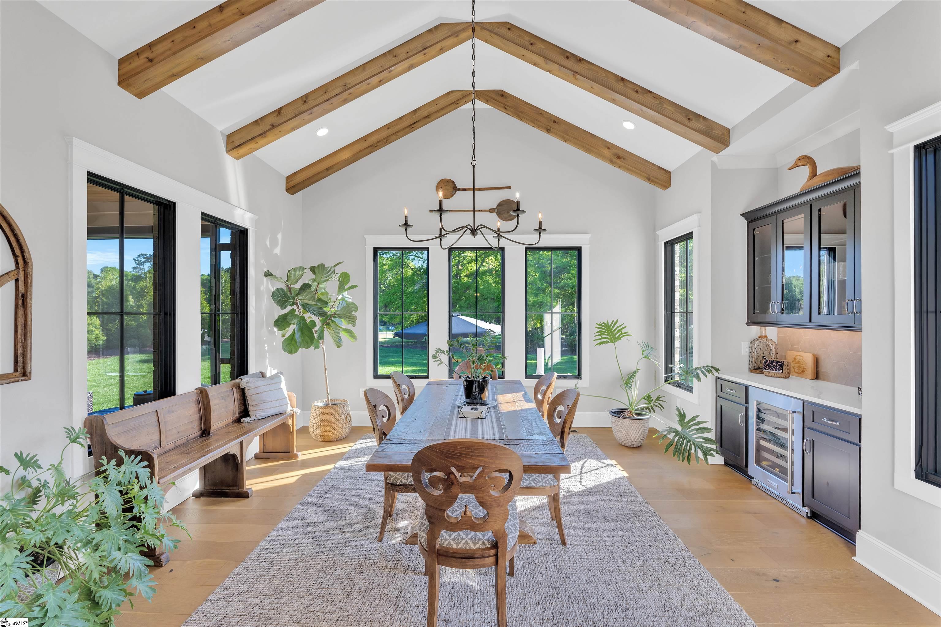 Dining area with great natural light.