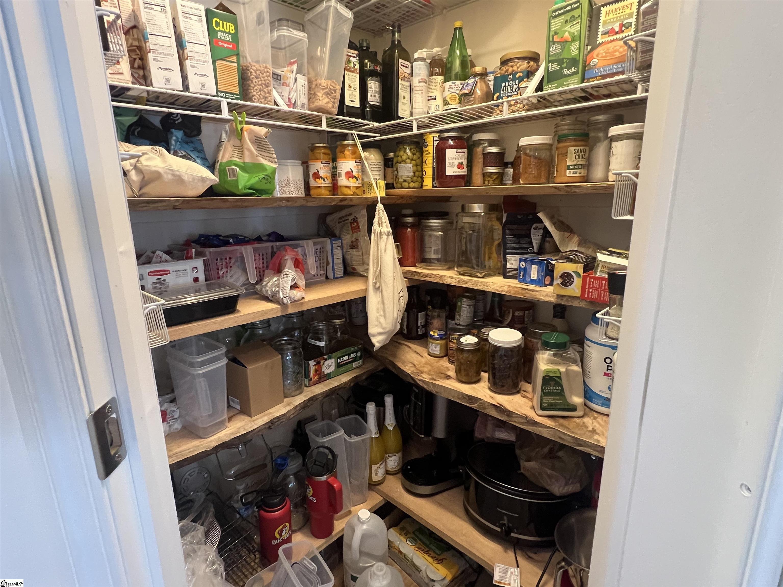 Live edge wood shelves....love it