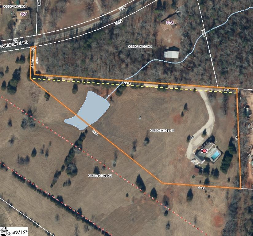 Aerial View with lot lines