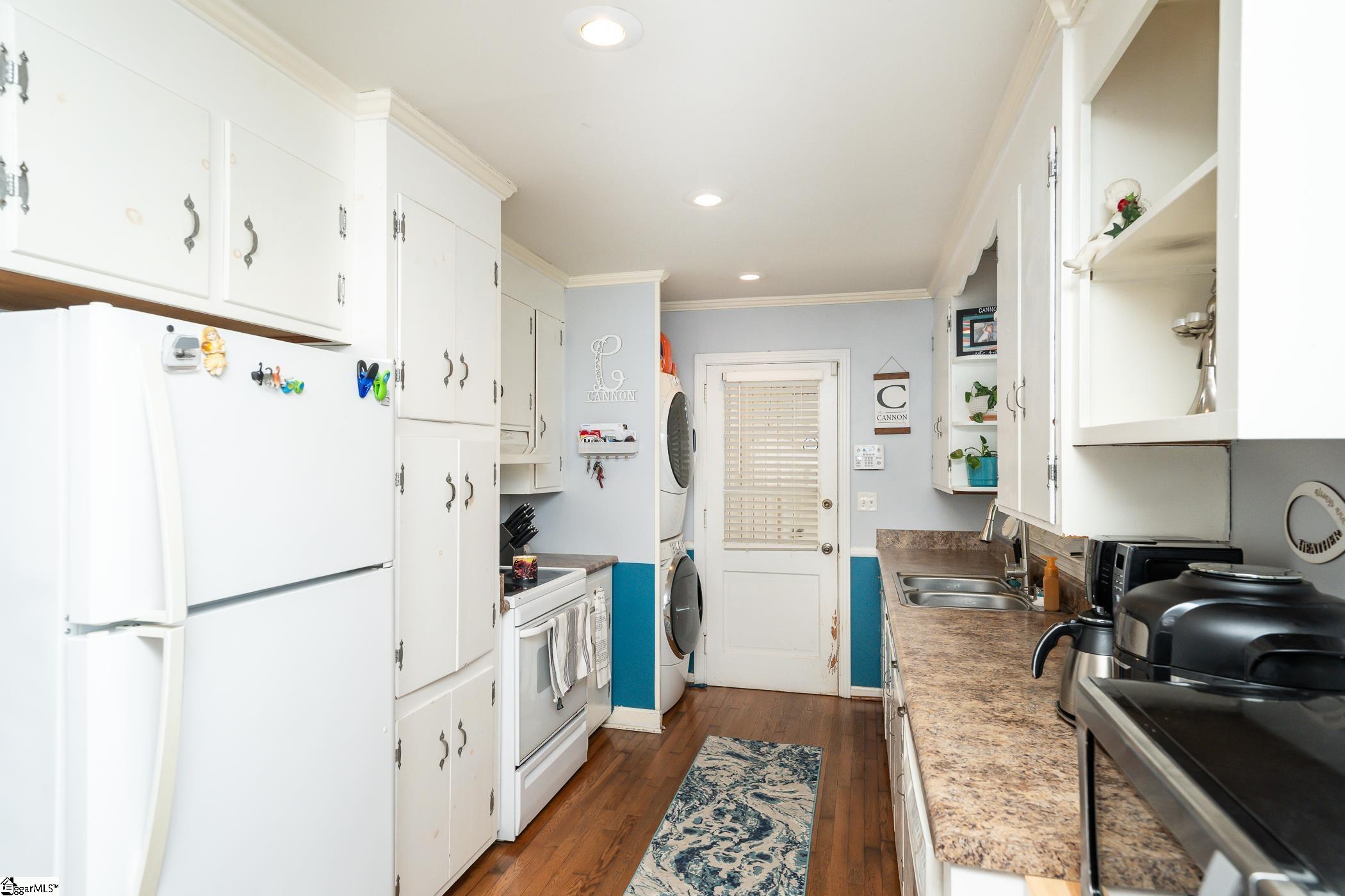 Kitchen with windows
