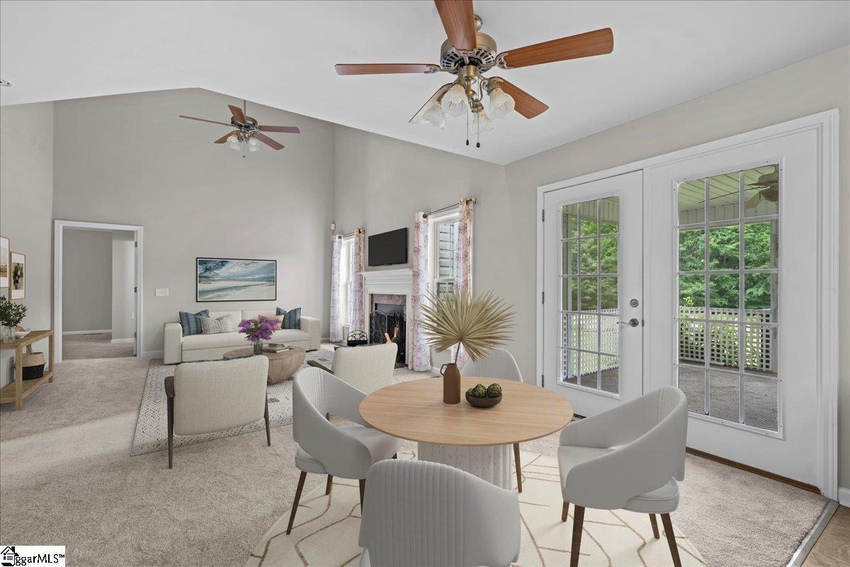 Virtually Staged Great Room & Breakfast Room