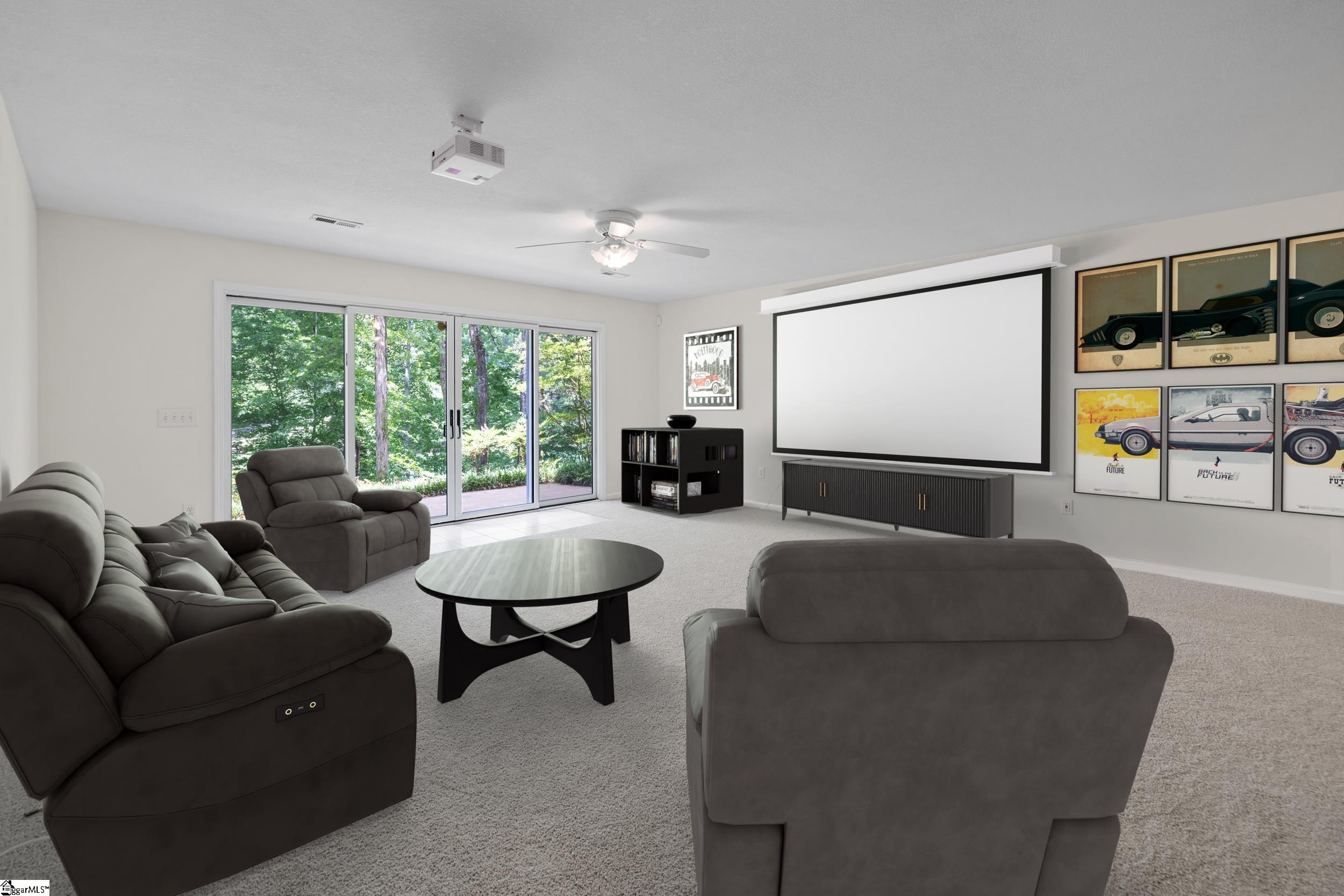 VIRTUAL STAGING RECREATION ROOM