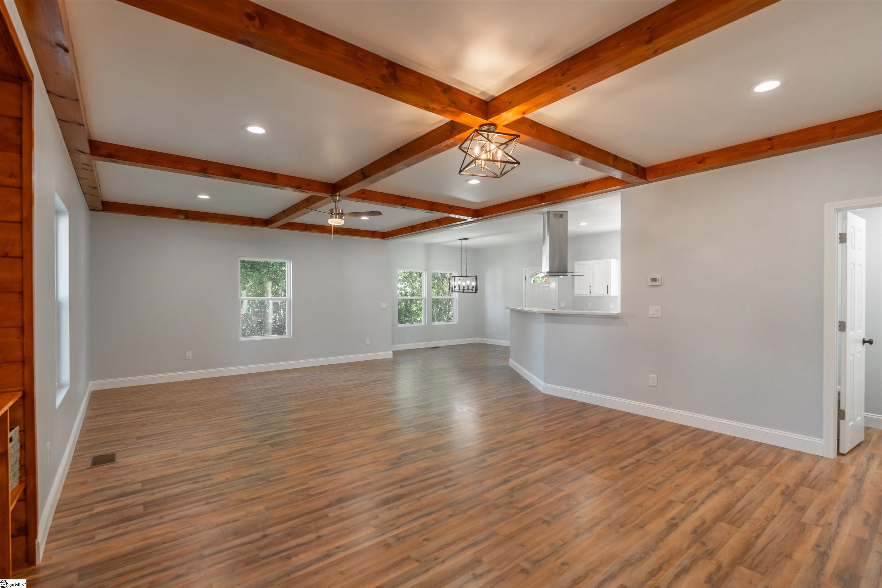 View of dining room from living room