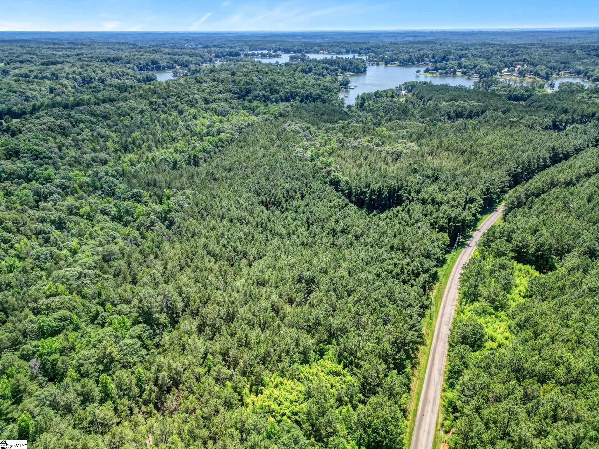 Looking at this picture, the property is to the left of Jets Landing Road.