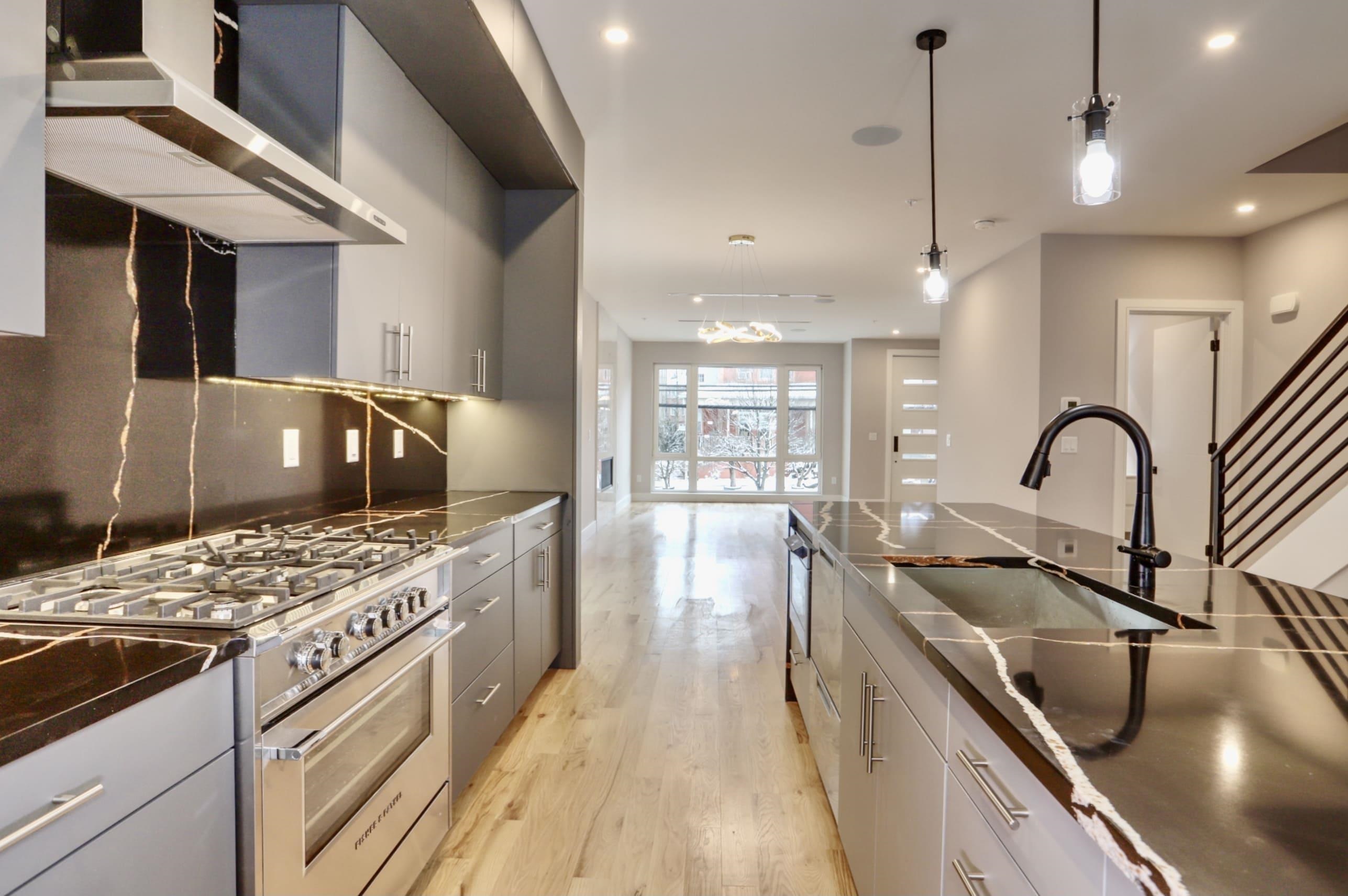 1-Year-Old New Construction  Luxurious Townhouse for Lease at 279A Lafayette Ave, Cliffside Park NJ.  Step into elegance with this recently completed, high-demand mega townhome offering 3, 300 sq ft of bright, stylish living. Featuring 3 bedrooms, 3 full baths, 2 half baths, two terraces  including a grand private rooftop terrace with wet bar and nearly 360-degree panoramic views. Enjoy oak hardwood floors throughout, a modern kitchen with black Quartz counters, Fisher Paykel appliances, floor-to-ceiling windows, walk-in closet, spa-like oversized shower, and more. Includes recreation room, private garage, driveway parking, and yard. Prime location near parks, schools, shopping, NYC express bus, and major roadways.  available for an August 1st move in dat. Live like new  schedule your tour today!