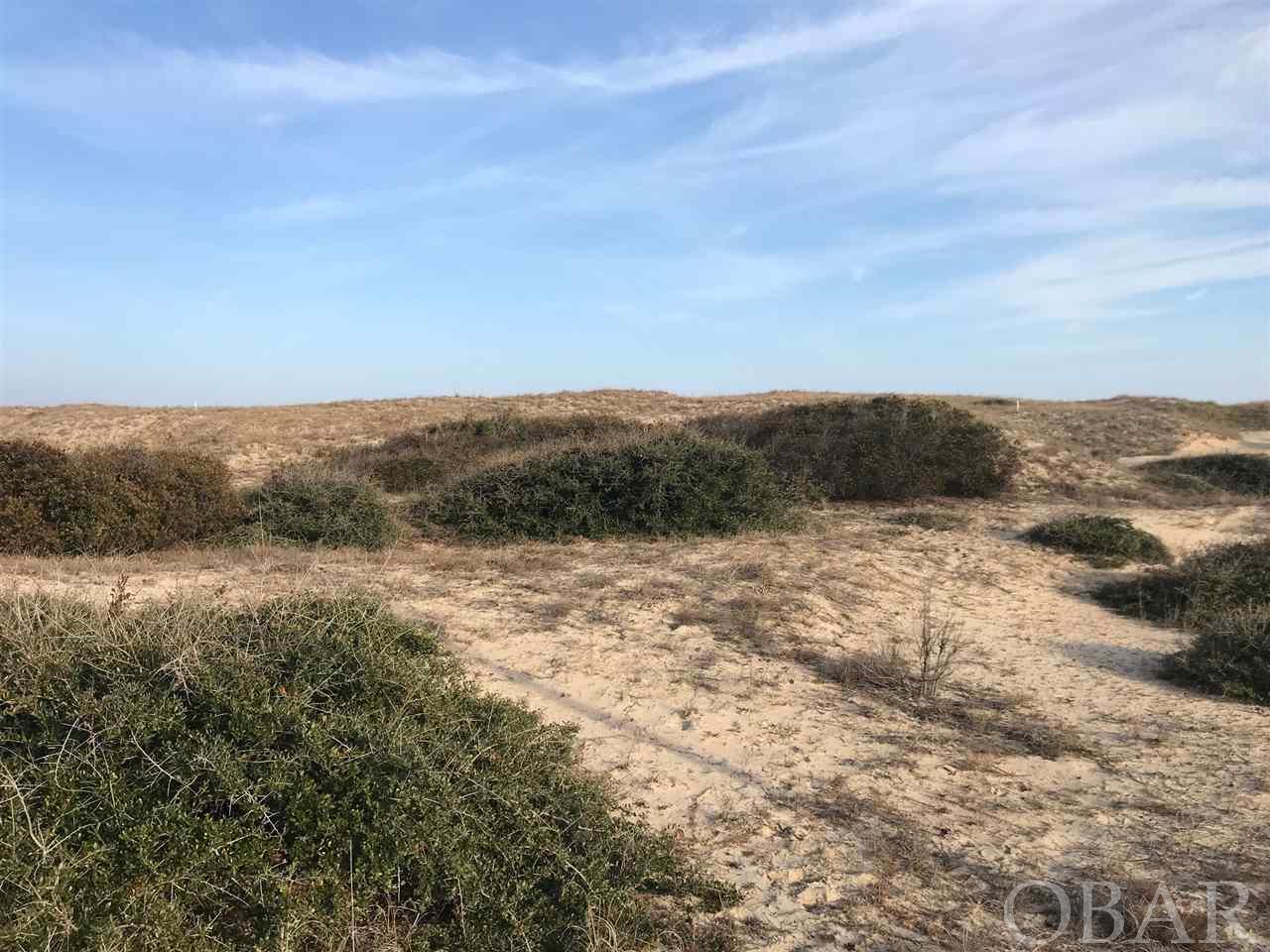 Incredible and rare 100ft wide oceanfront parcel with 30 ft buffer easment on the north boundary for extra privacy.  Lots of elevation on this lot with ample area to build in the x flood zone.  One of the largest and most stable dunes on the East Coast!  Excellent site for a new oceanfront home with great views AND protection.
