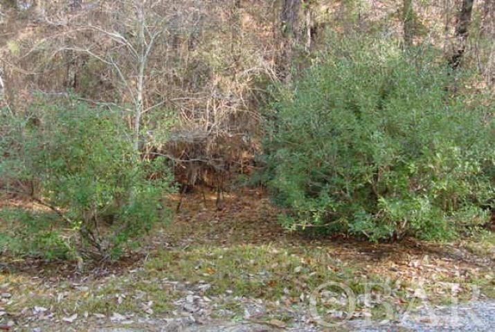 This lot is a gem! It has sound views while being one of the highest properties on Roanoke Island.  It is located in a peaceful quite neighborhood with few houses and lots of trees, and a short walk or bike ride to all three schools in town.  The lot next to it is for sale as well and would provide the buyer with close to an acre of land.