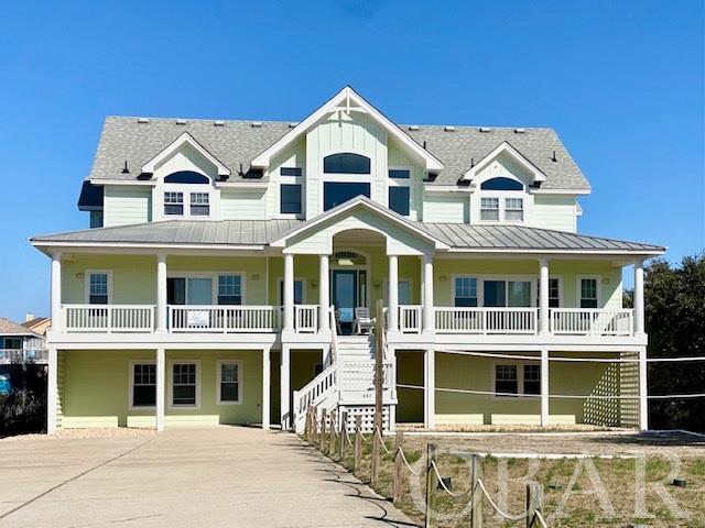 This turn-key, 10 bedroom/10 full 2.5 bath (6562 sf) home is an investor's dream with over $157K in income already on the books for 2021 and $150K in total rentals for 2020, Absolute Paradise has it all!  This property is steps away from Whalehead's closest beach access. The ground level provides a space for guests to enjoy lunch after a morning at the pool/beach.  Hang out and play pool, or kick-back and relax while watching a movie in the theatre room.  First-floor bedrooms include king/full bath; 2 double bunk rooms each with their own ensuite.  Head up the elevator to the second level to welcome guests at the second living space with, making it the perfect for entertaining.  All six bedrooms on the mid-level have their own ensuite.  The top floor welcomes guests with boasting views of the ocean from the spacious living room, dining room, and top floor master that includes a large double-vanity sink bath & master-closet. The outdoor area is equipped with outdoor showers, a cabana, & half-bath with plenty of space for guests to spread out and enjoy the pool area.  Close proximity to shopping, restaurants, and all of the activities that Corolla has to offer! Upgrades include new hot tub-2020; new decking around pool-2020; new decking in areas; interior upgrades (as well as all new 55"+ Smart TV's throughout, rugs, dining room chairs, etc.); new water-heater; new Bosch stovetop-2020; new 4-Ton Carrier Coastal HVAC & Air Handler-2020; new 2-Ton Tran HVAC & Air Handler-2020; and more. This home has it all, and is a must-see! See MLS associated docs for a full list of upgrades and improvements.  Full investment analysis available upon request. Be sure to view the virtual tour by clicking the link or copy/paste into the browser: https://my.matterport.com/show/?m=9meASS68kpt&mls=1 *Additional photos coming soon*