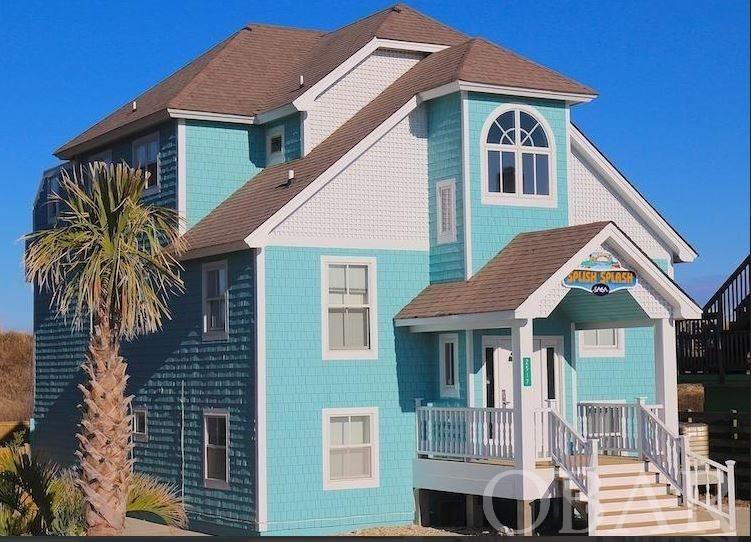 Absolutely charming, six-bedroom oceanfront home in Nags Head! Nestled against a mature dune line, and newly remodeled for the 2020 rental season, Splish Splash isn't an asset to be overlooked.  Enjoy ocean views, a newly added oceanfront pool and hot tub, as well as top-level upgrades, this home is positioned to capture revenue for years to come.