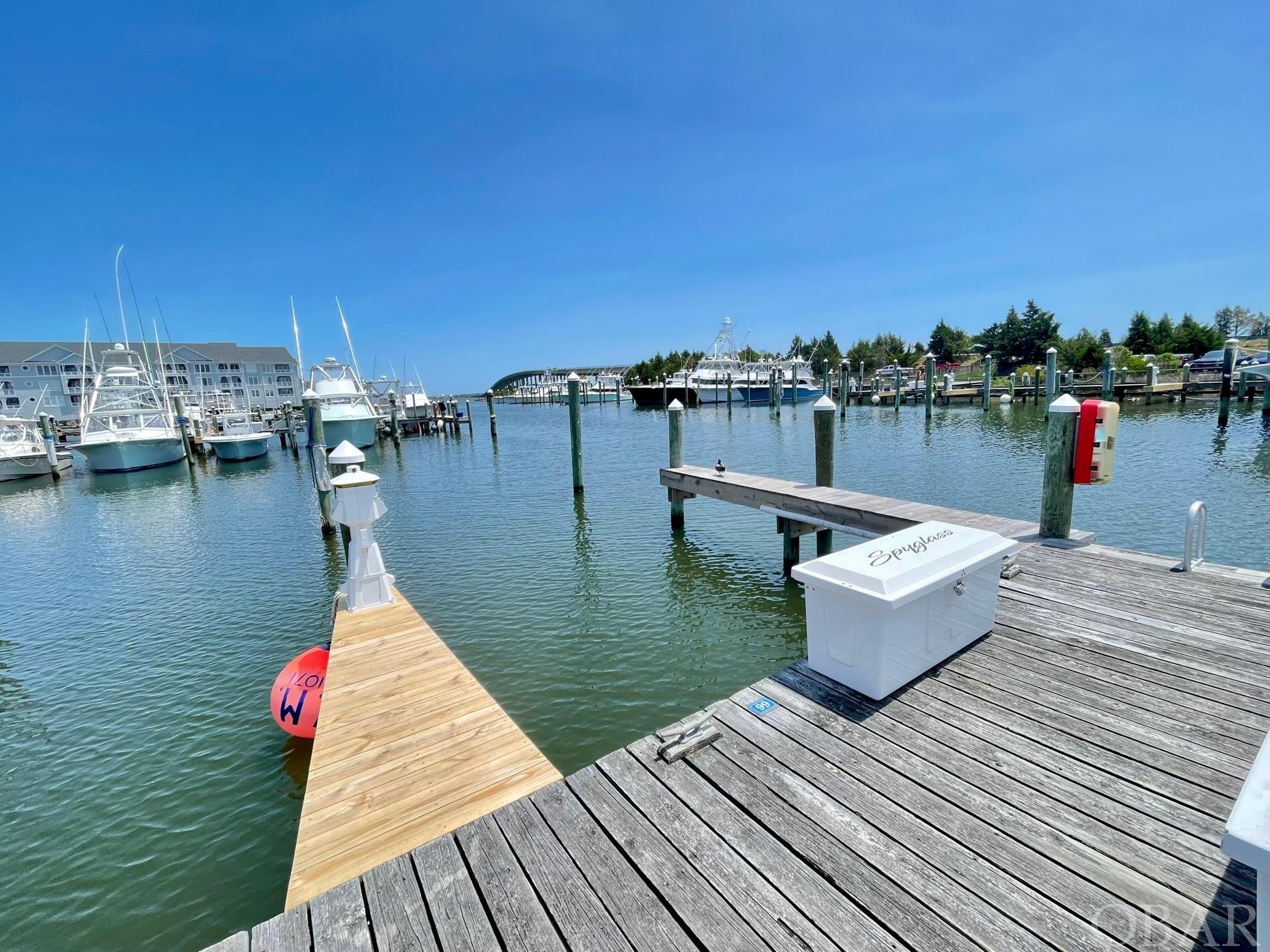Convenient location at the end of B Dock means easy in/out access for this 45'x16' boat slip.  Less than two year old dock box conveys. Enjoy new finger piers, fish cleaning stations throughout the marina, and easy access to parking.  Pirates Cove Marina is a world class fishing destination with Ship's Store, Tiki Bar, Bath House and Restaurant. Come check out this boat slip today!  Access to community amenities available for an additional fee.