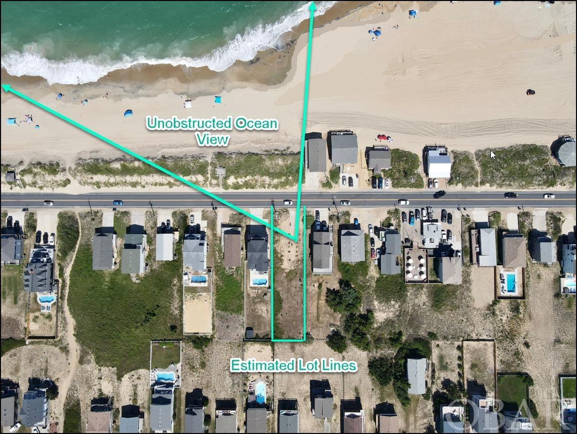 EXTREMELY RARE lot in Kitty Hawk with unobstructed Ocean Views!!!! Semi-Oceanfront lot with wide open Ocean View. You will not see another lot like this come to market for a very, very, very long time...... maybe never.  Similar lots in the area have been built with 5 bedrooms and over 3000 square feet of heated living space and complete with a pool. This lot will not last long at all.