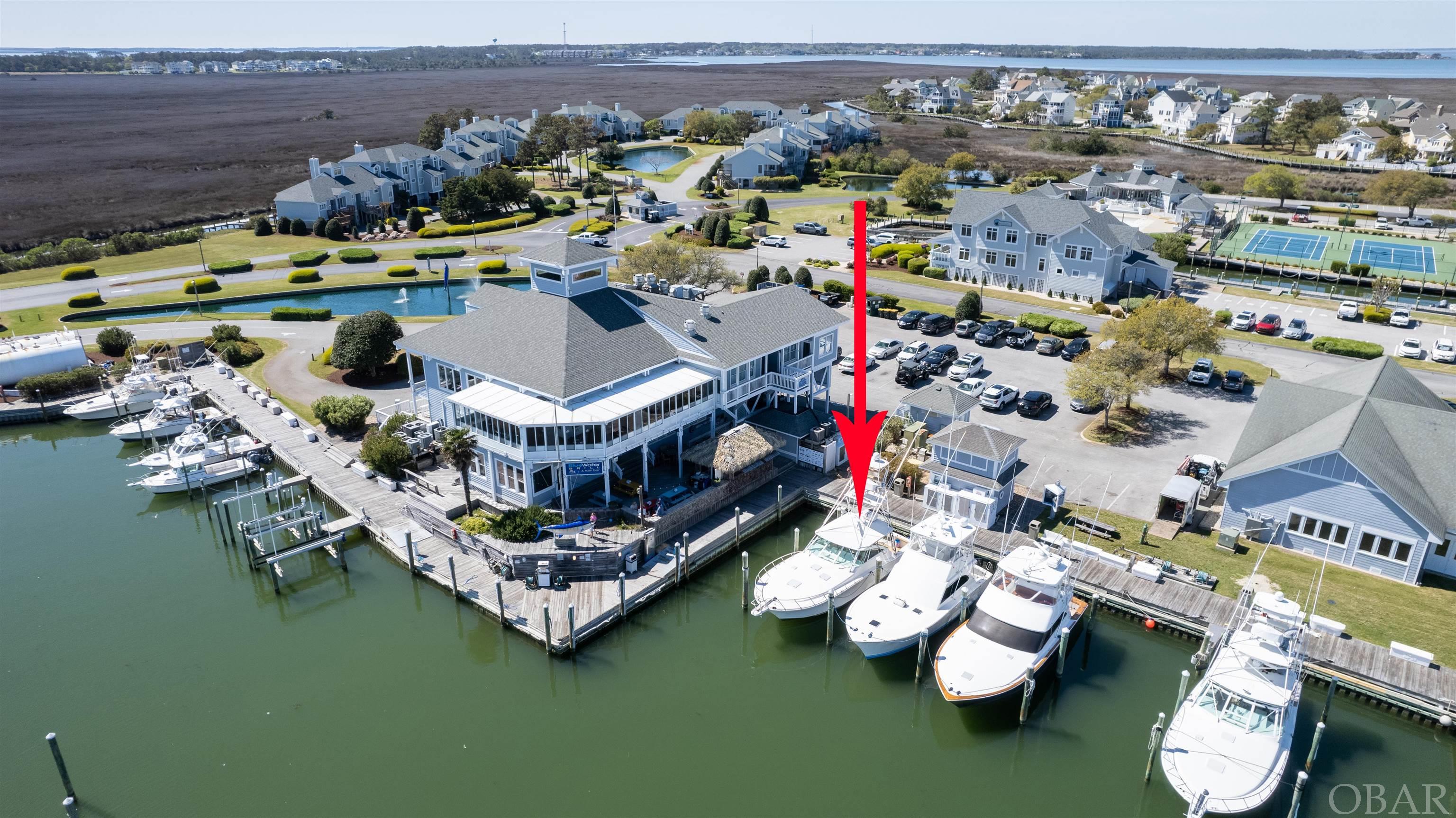 Incredible location!  Nestled on the coveted K DOCK, this 55' x 18' slip (#63) is located in the world-class Pirate's Cove Marina and only steps to on-site facilities.  Pirate's Cove Marina is a protected, deep water, full-service marina with 195 slips and a charter fleet of sport fish boats for offshore, nearshore and inlet fishing.  One of the largest world-class marinas on the East Coast, Pirate's Cove offers a fuel dock for non-ethanol gas and diesel, slips with in-slip fueling, private fish cleaning houses, showers, Ship's Store for light provisioning, an on-site full-service restaurant and Tiki Bar, and annual fishing tournaments.  This slip is located in the thicket of tournament activity and neighborhood amenities are available for a minimal daily fee.  Buyer to verify slip measurements.