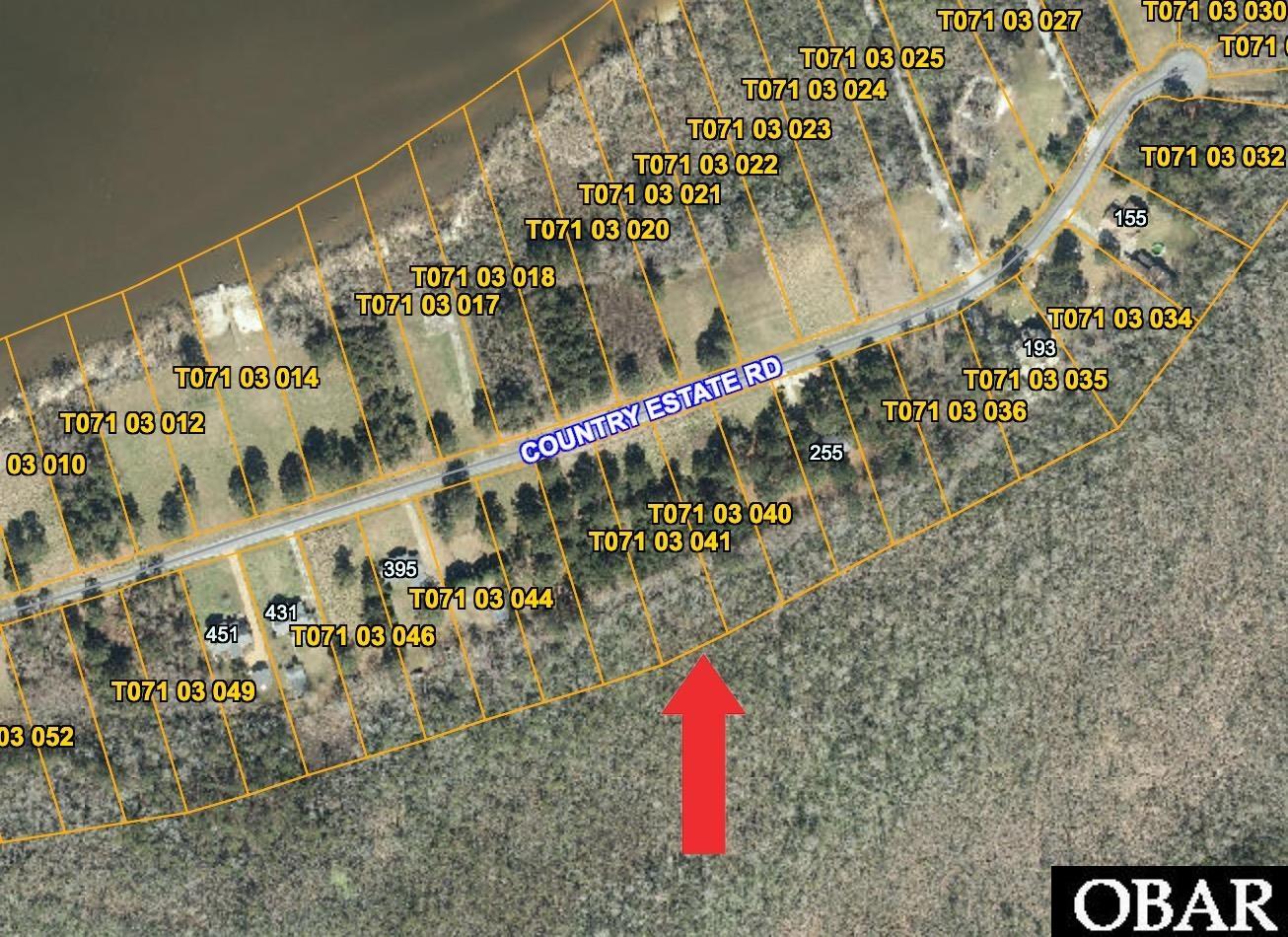 .90acre Lot with views of the Albemarle Sound! Lot is ready to be built upon. Current septic permit approves 3 bedroom house. It is possible to build 4 or 5 bedroom with appropriate septic application. County water and utilities are available. Sound access in the NE corner of the neighborhood is maintained by HOA. Magnificent water views and quaint neighborhood. Terrific opportunity to build your eastern NC semi sound-front dream home at an affordable lot price.