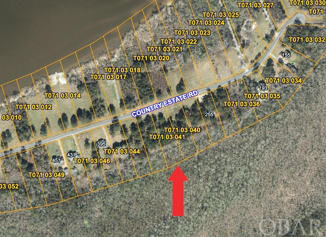.90acre Lot with views of the Albemarle Sound! Lot is ready to be built upon. Current septic permit approves 3 bedroom house. It is possible to build 4 or 5 bedroom with appropriate septic application. County water and utilities are available. Sound access in the NE corner of the neighborhood is maintained by HOA. Magnificent water views and quaint neighborhood. Terrific opportunity to build your eastern NC semi sound-front dream home at an affordable lot price.