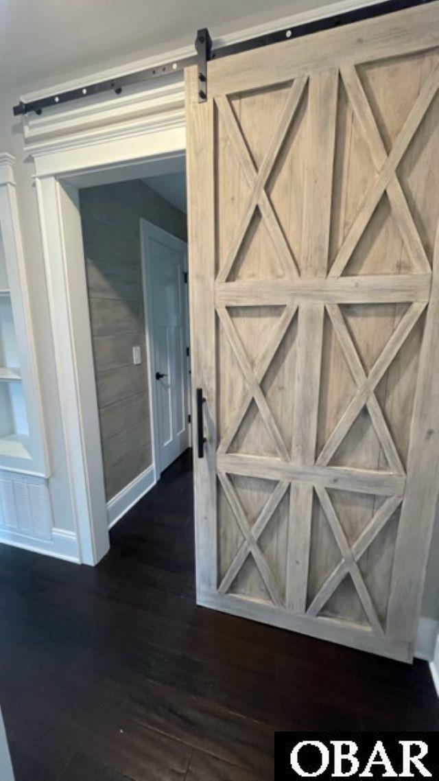 Custom Built and Hand Painted Barn Door