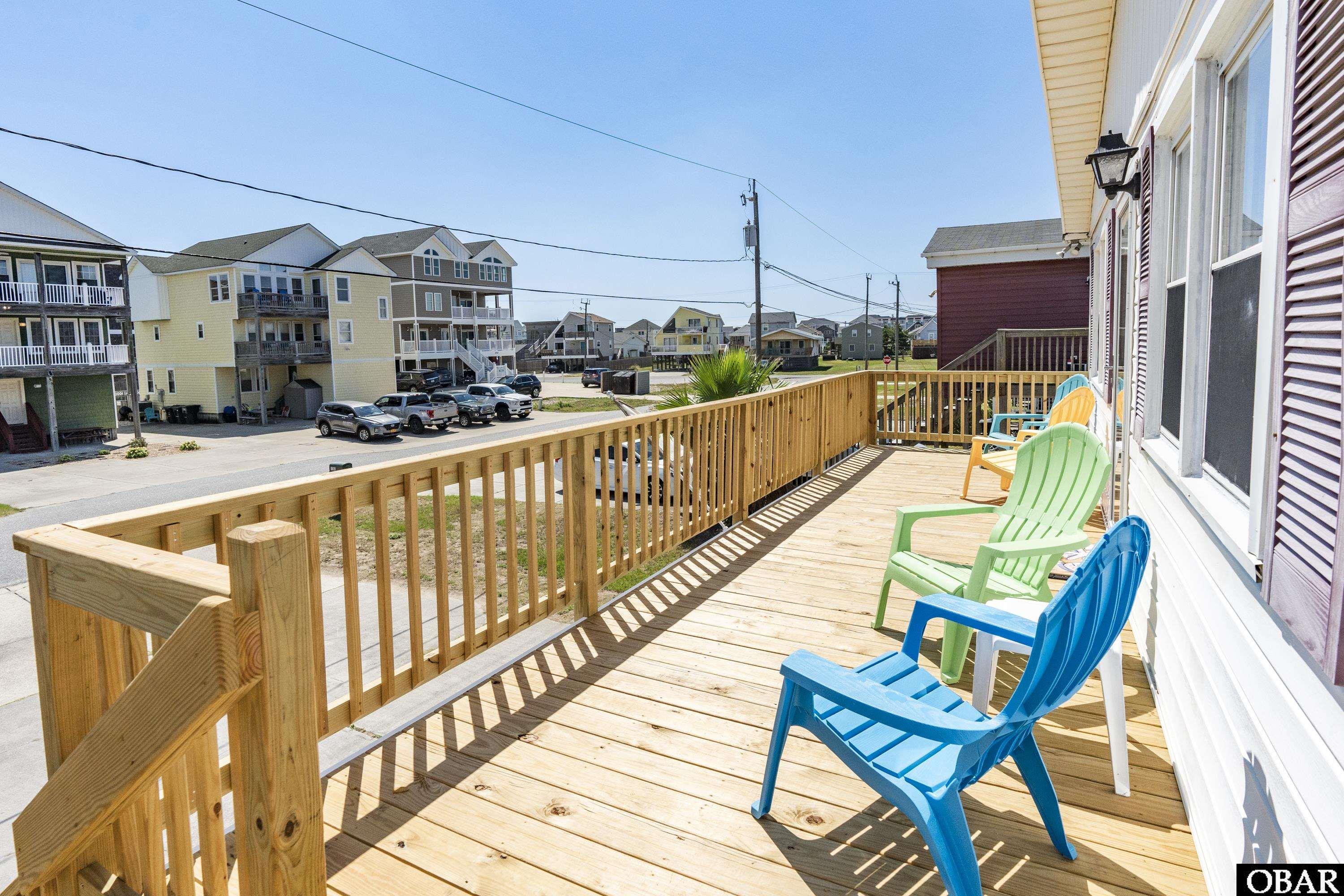 The brand new deck is perfect place to watch the sun rise with your coffee!