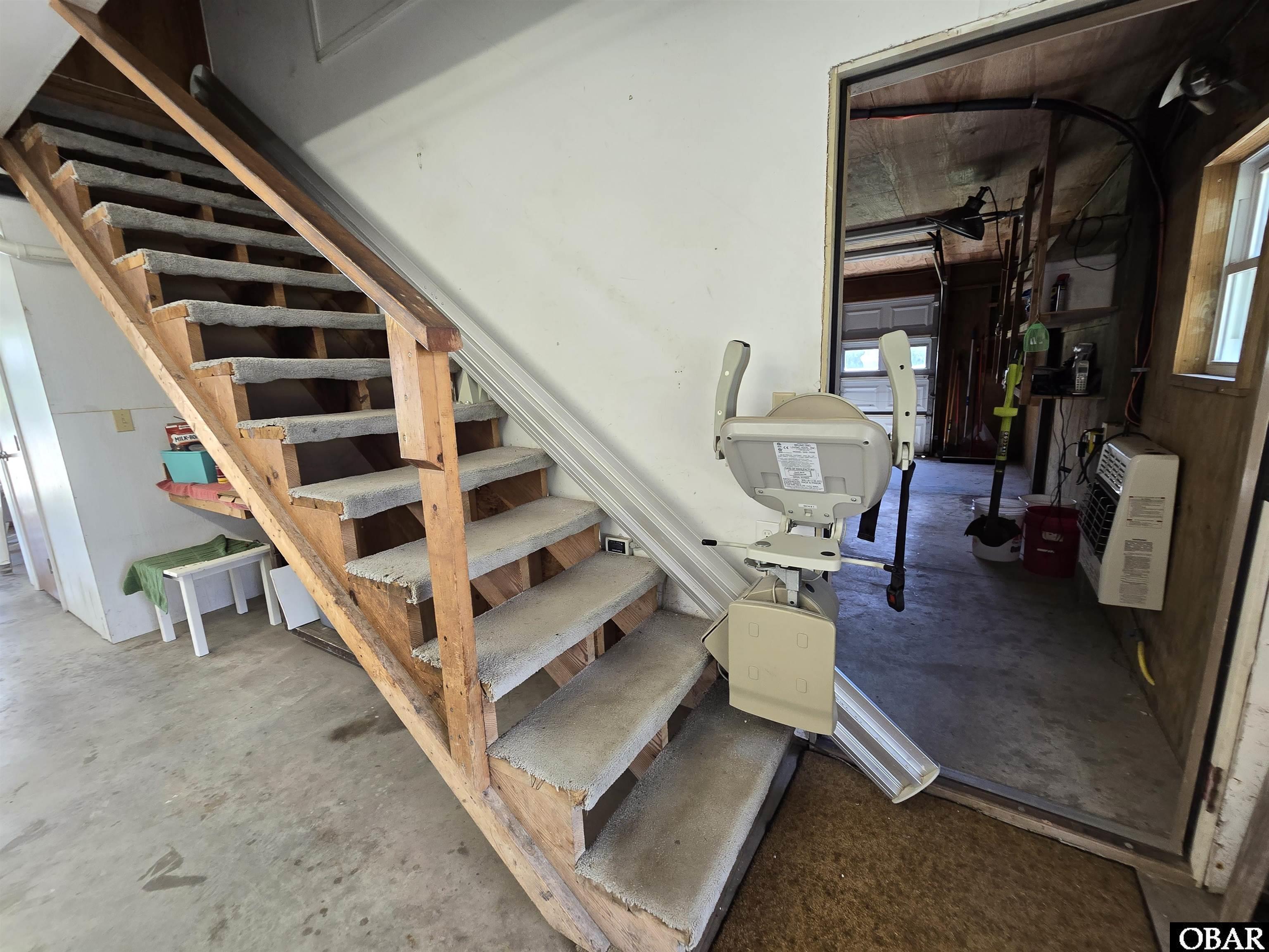 Chair Lift on Interior Stairs