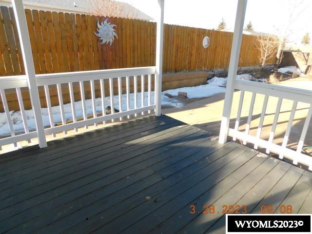 deck and privacy wall