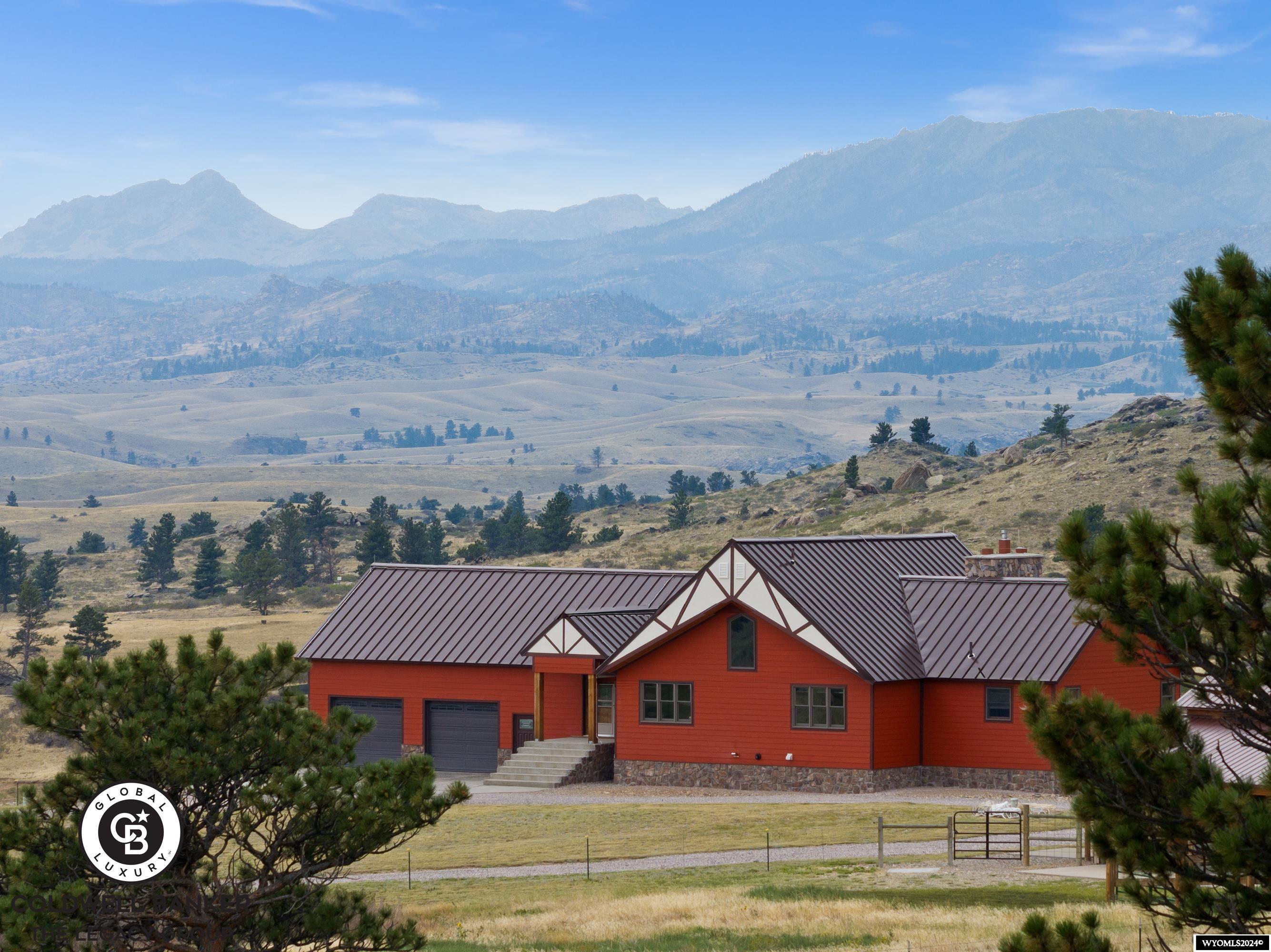 Welcome to 32 Vista Grande Way, a custom-built masterpiece offering 5 bedrooms, 3 bathrooms, and 4,500 sq ft of luxurious, move-in-ready living space on 35 acres. This secluded home features stunning finishes throughout, a fully equipped gym, and comes pre-furnished. The expansive shop provides all the space you need for projects, storage, and more, while the horse barn is perfect for equestrian pursuits. Enjoy panoramic mountain views and the perfect blend of modern comfort and Wyoming’s natural beauty. Contact Mason Rivera with Coldwell Banker The Legacy Group at 307-797-9544 to make this your next property!
