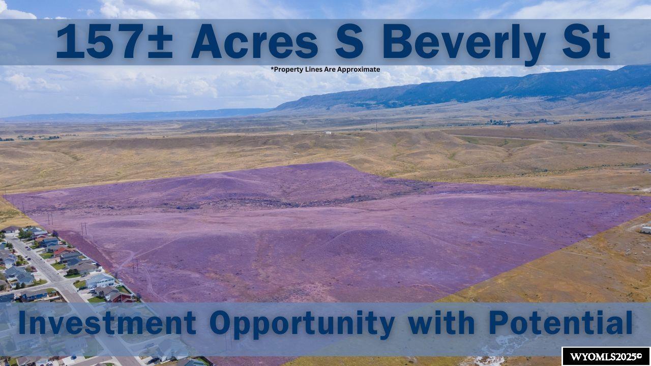 157-Acre Rural Development Opportunity – South Casper, WY  Developers, Investors & Ranchers – This 157-acre parcel offers endless potential! Located just outside Casper city limits, this expansive 157-acre property is a good candidate for development or a private ranch residence. Zoned SR-1 (Low-Density Residential & Accessory Agriculture), this land allows for subdivision into multiple 2-acre parcels or can be maintained as a single large ranch property with stunning views of Casper Mountain.  Property Highlights: Development Potential – Zoned for low-density residential (SR-1) with subdivision potential. Ranch Estate Possibility – Ideal for a private homestead with outbuildings & livestock. Utilities Nearby – Power, water, and sewer access are available but not yet installed. Prime Location – Minutes from Casper Mountain, Hogadon Ski Resort, & downtown Casper. Breathtaking Views – Views of Casper Mountain and the rolling hills of Casper. Strong Investment Opportunity – Develop into a rural subdivision or keep intact for future appreciation.  Why Invest in This Property? Flexible options: Subdivide for a rural residential community or keep intact for a private Wyoming ranch. Demand for rural subdivisions is growing in the Casper area. Large parcels close to the city are rare. This property offers an incredible opportunity for developers, investors, or a buyer looking for a large estate just outside Casper. Contact Derek Zarello at 307.337.9282 with United Country Real Estate | Zarello Land & Legacy for more details or to schedule a private tour.