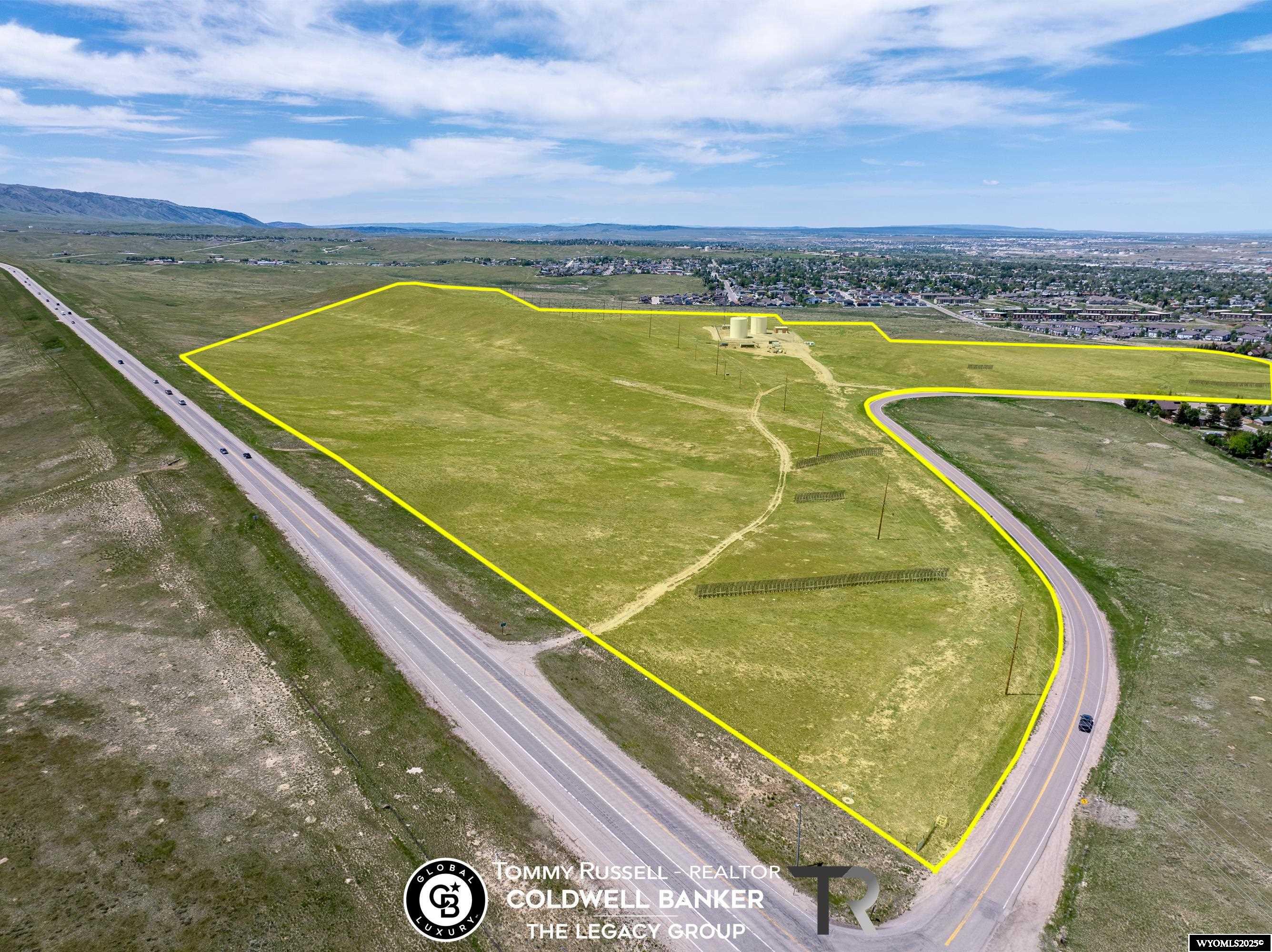 Prime 139±-acre parcel East Casper, bordered by Wyoming Blvd, Country Club Road, Kingsbury Drive, and 21st Street. Historically used for agriculture, this expansive property is ideal for residential, multifamily, or commercial development. The property features many points of access, an artesian well producing water at 70° year round, and access to city utilities at the property line. Excellent location with easy access to major roads and amenities. This versatile land offers endless possibilities for investors and developers looking to capitalize on Casper’s growth. Don’t miss this unique opportunity to shape the future of a thriving community!